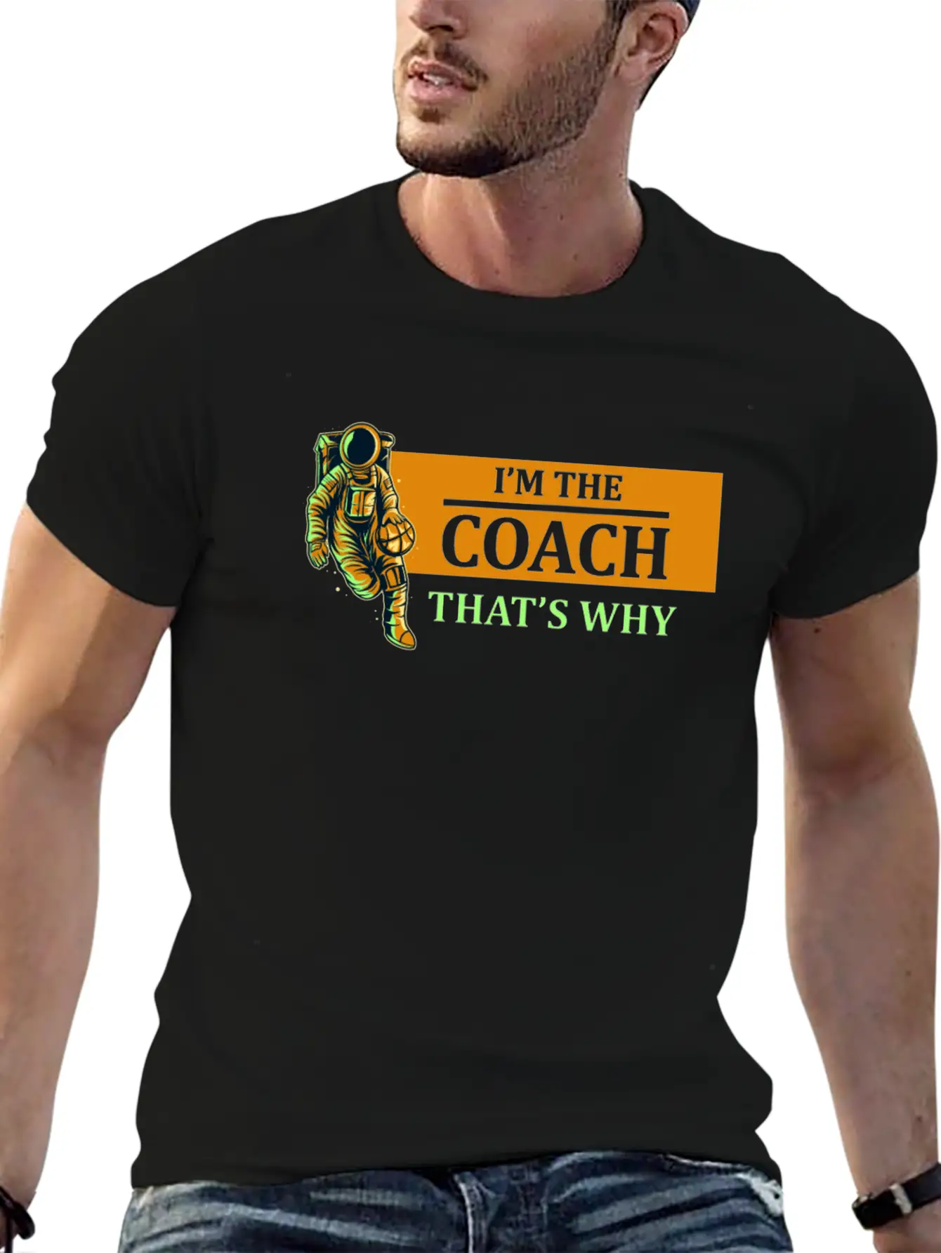 Basketball Coaching Coach Lightweight Cotton T-Shirt – Daily Comfort Graphic Shirt