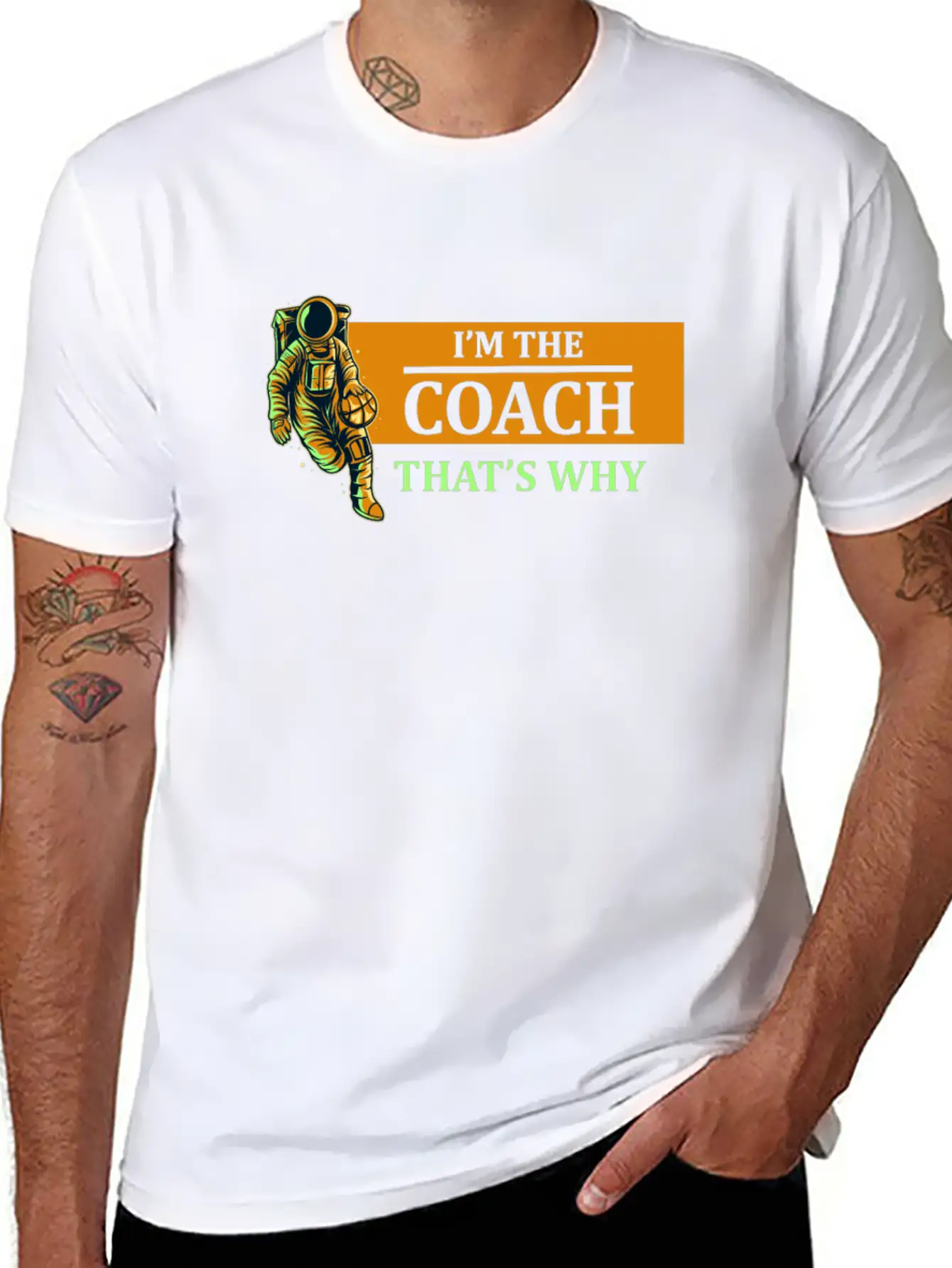 Basketball Coaching Coach Lightweight Cotton T-Shirt – Daily Comfort Graphic Shirt