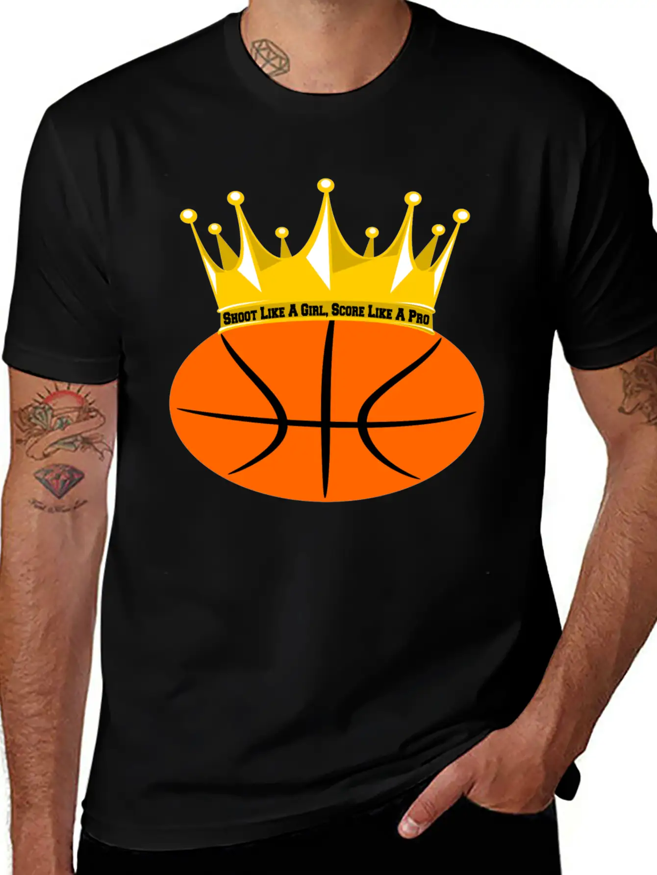Basketball Girl Power: Shoot & Score! Relaxed Everyday Tee – Lightweight And Durable Cotton