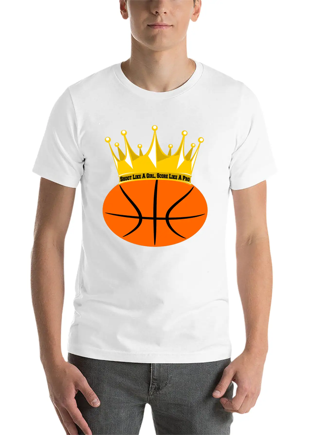 Basketball Girl Power: Shoot & Score! Relaxed Everyday Tee – Lightweight And Durable Cotton