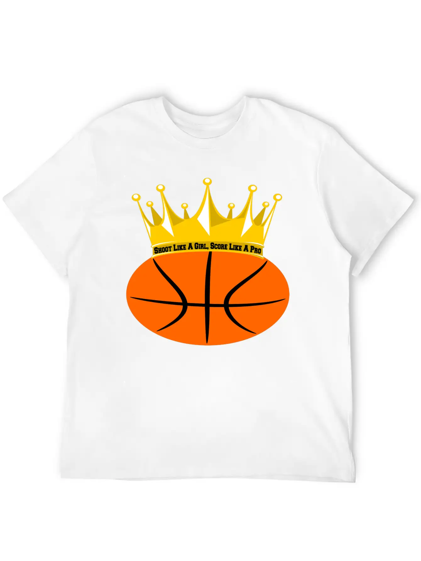 Basketball Girl Power: Shoot & Score! Relaxed Everyday Tee – Lightweight And Durable Cotton
