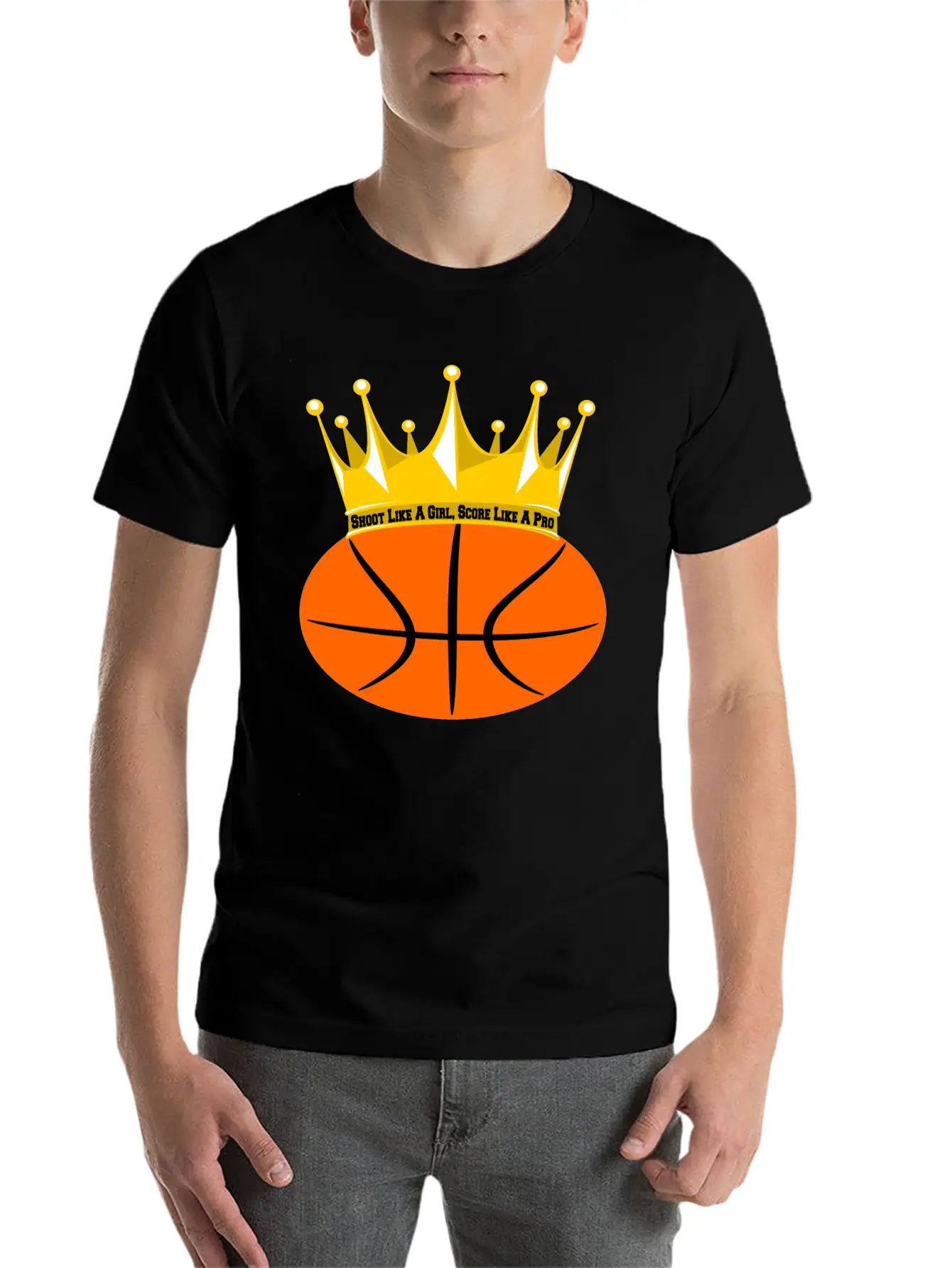 Basketball Girl Power: Shoot & Score! Relaxed Everyday Tee – Lightweight And Durable Cotton