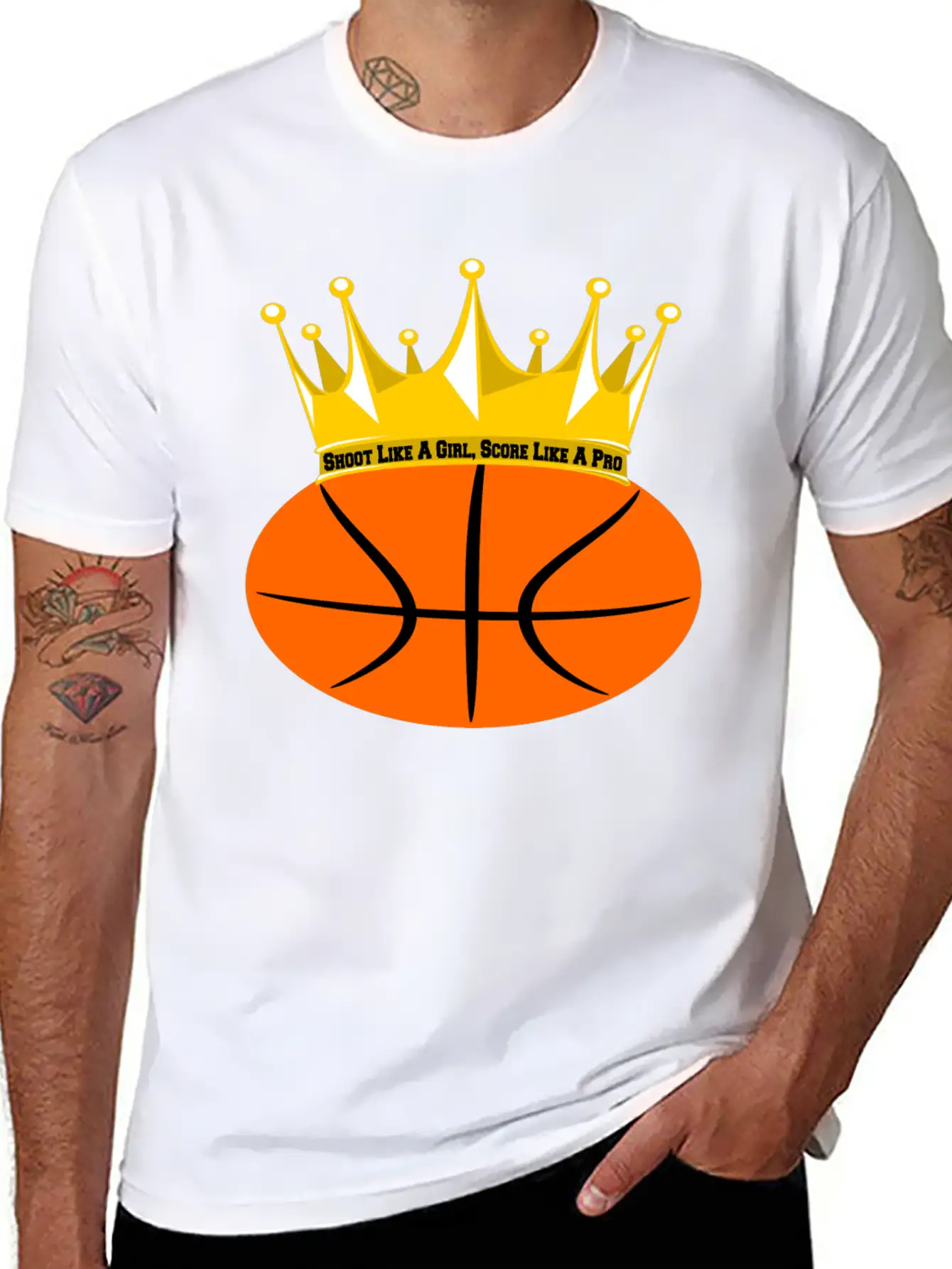 Basketball Girl Power: Shoot & Score! Relaxed Everyday Tee – Lightweight And Durable Cotton