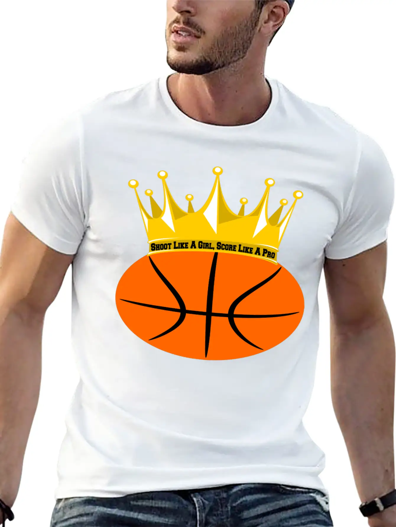 Basketball Girl Power: Shoot & Score! Relaxed Everyday Tee – Lightweight And Durable Cotton