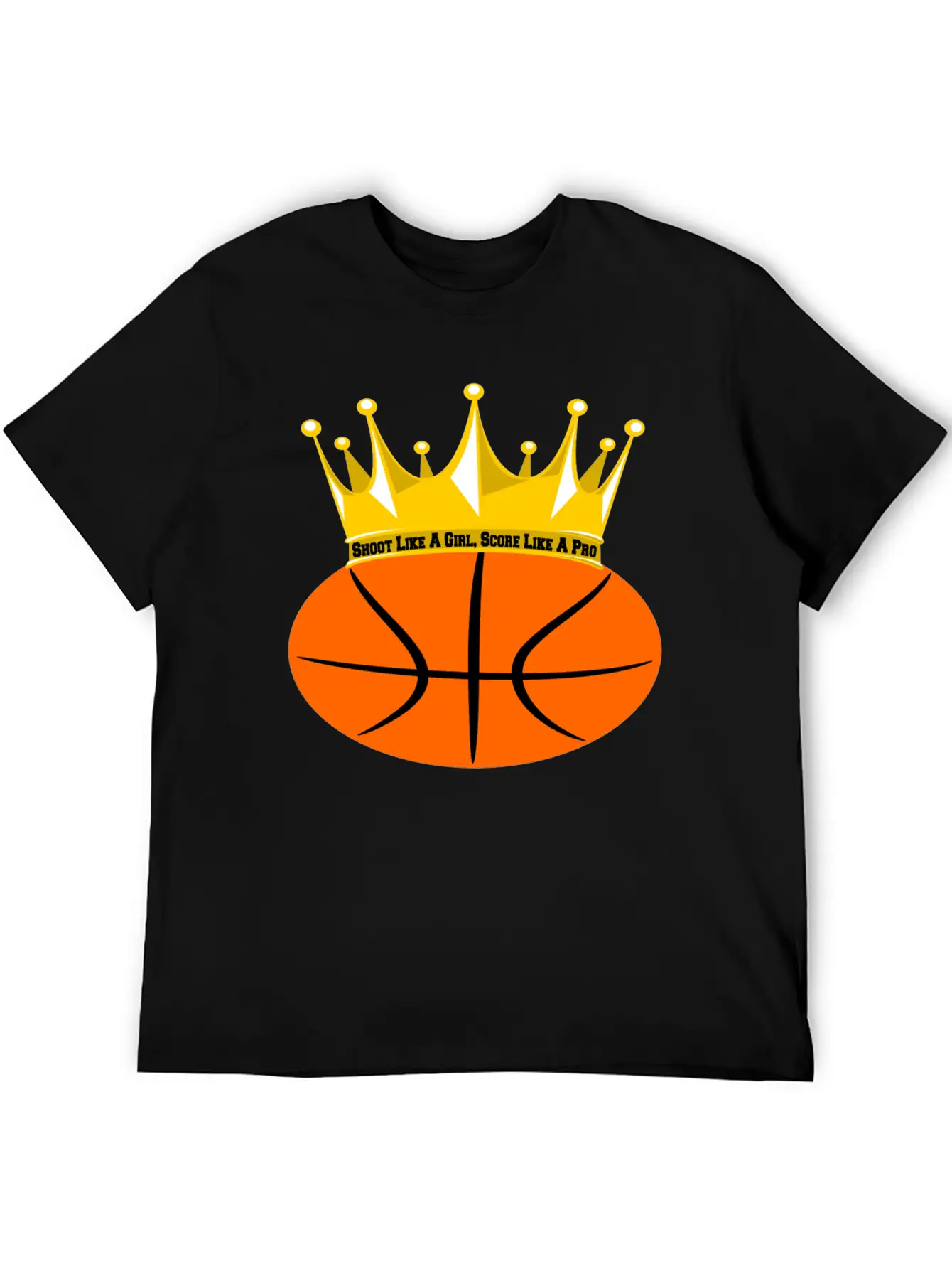 Basketball Girl Power: Shoot & Score! Relaxed Everyday Tee – Lightweight And Durable Cotton