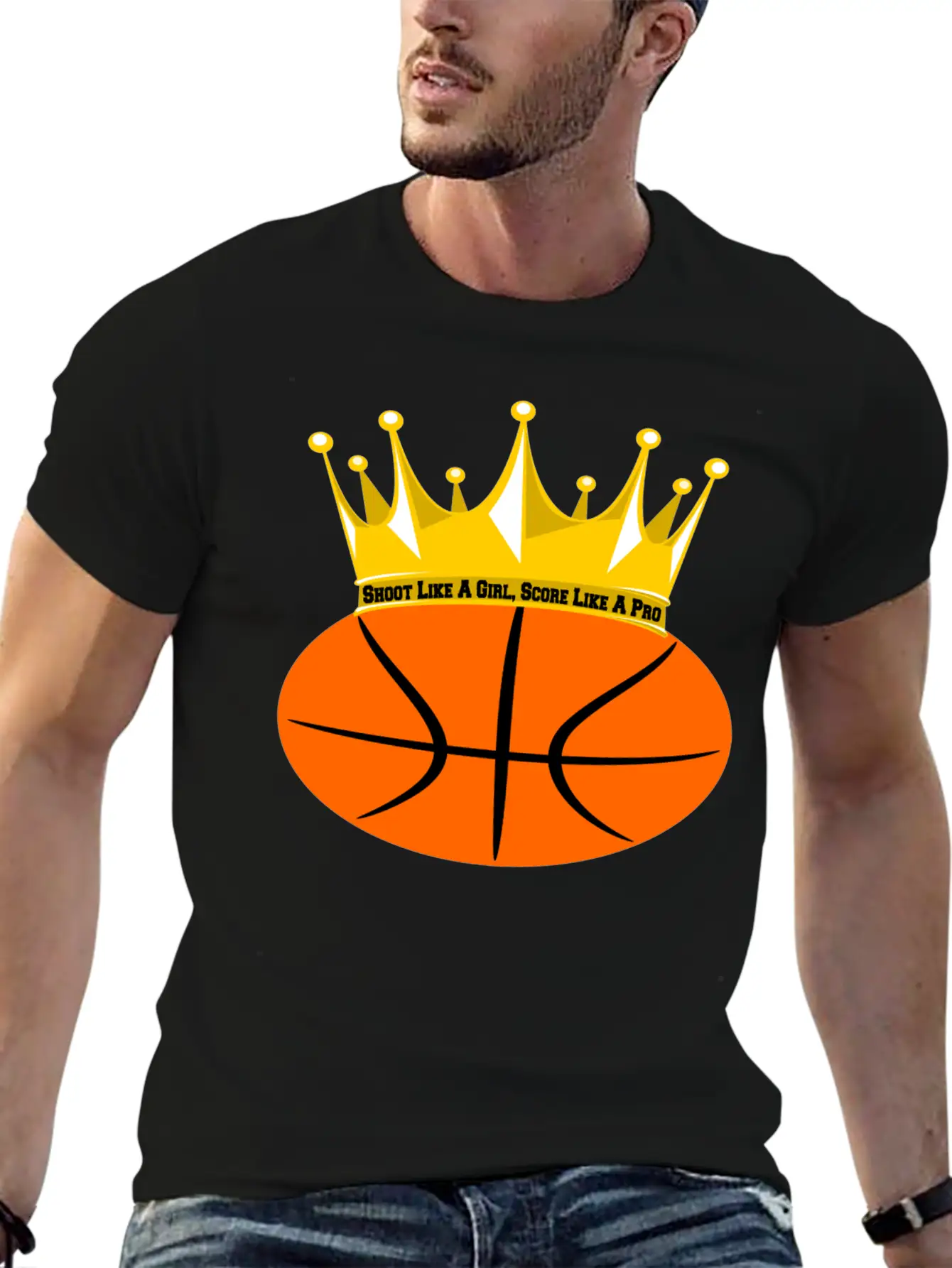 Basketball Girl Power: Shoot & Score! Relaxed Everyday Tee – Lightweight And Durable Cotton