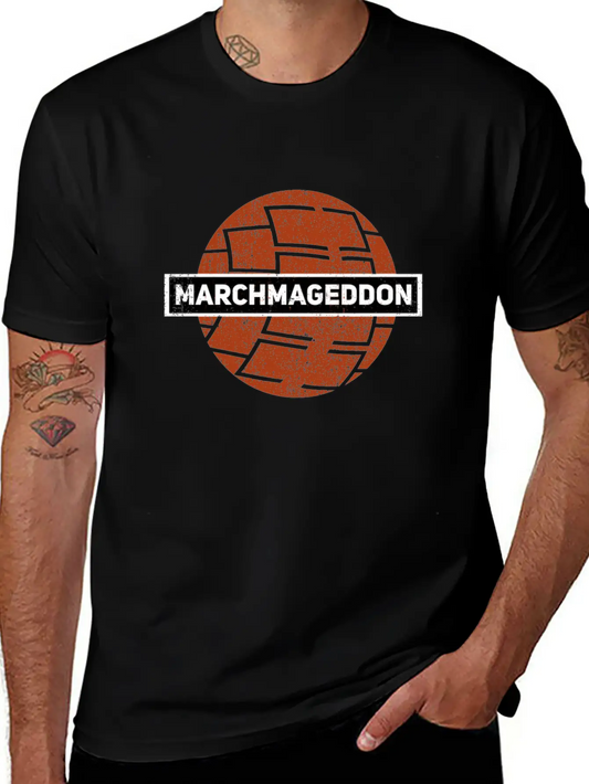 Basketball March Tournament Bracket College Gift Lightweight Cotton T-Shirt – Daily Comfort Graphic Shirt