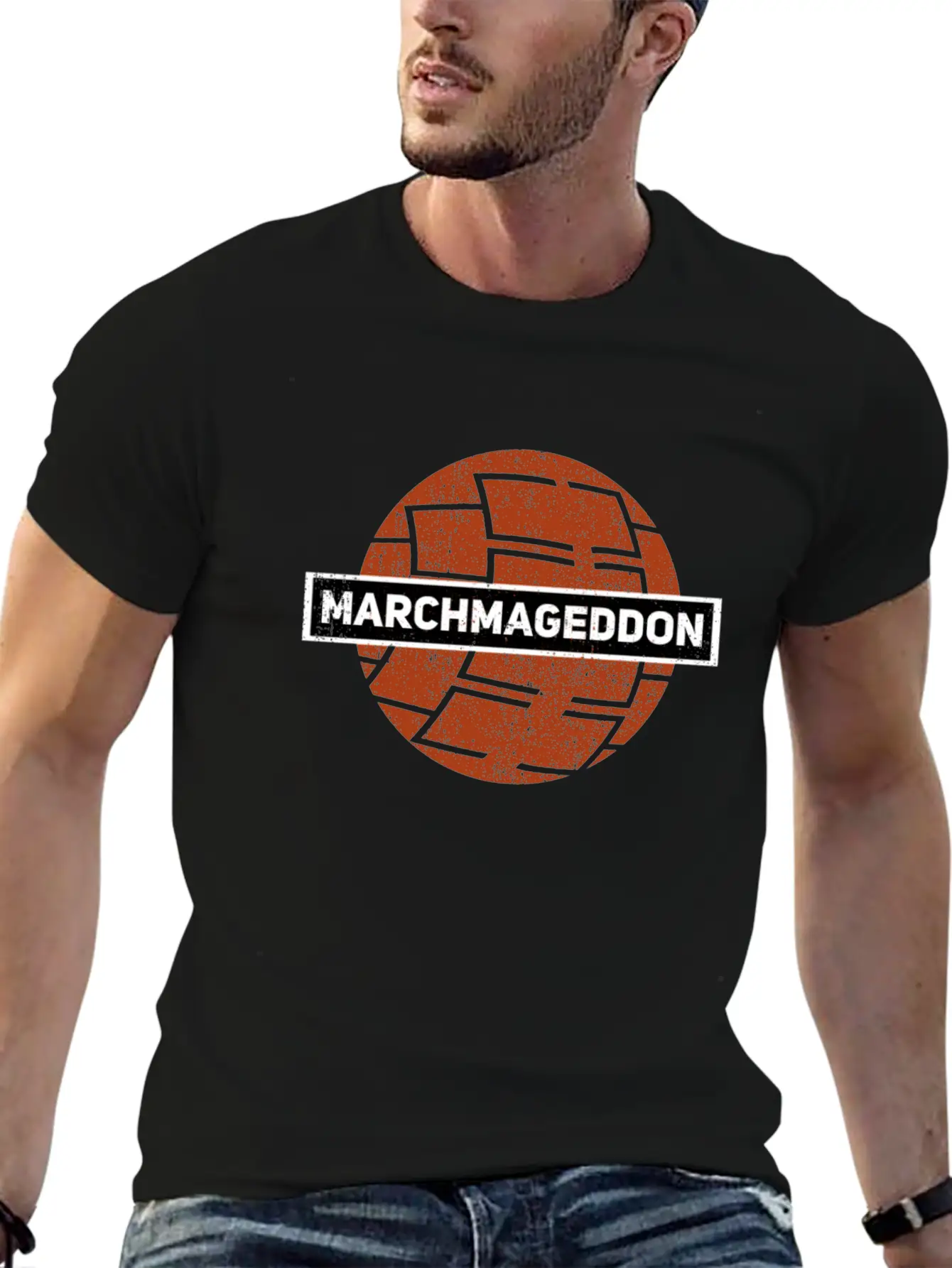 Basketball March Tournament Bracket College Gift Lightweight Cotton T-Shirt – Daily Comfort Graphic Shirt