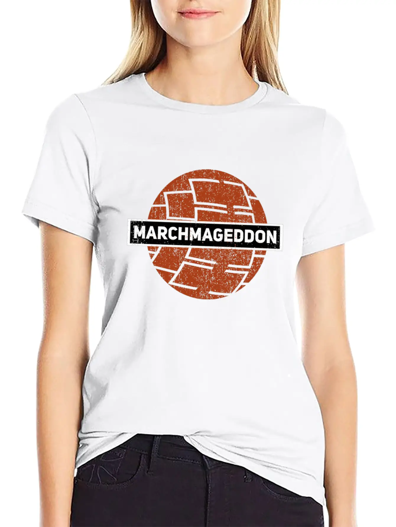 Basketball March Tournament Bracket College Gift Lightweight Cotton T-Shirt – Daily Comfort Graphic Shirt