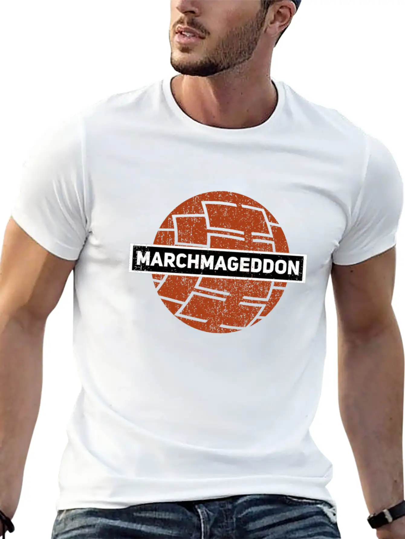 Basketball March Tournament Bracket College Gift Lightweight Cotton T-Shirt – Daily Comfort Graphic Shirt
