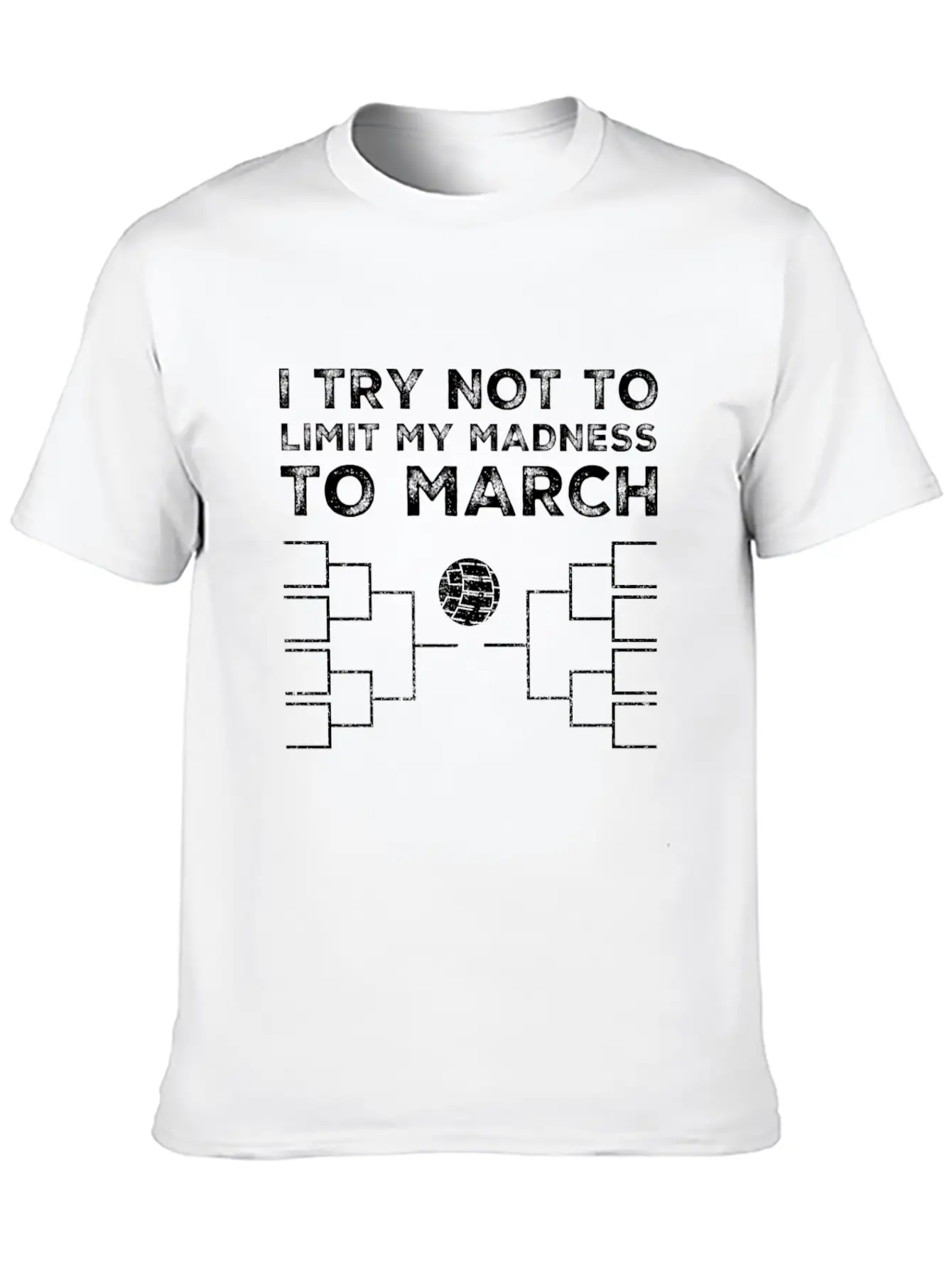 Basketball March Tournament Bracket College Gift Unisex Casual T-Shirt – Clean Design For Daily Comfort