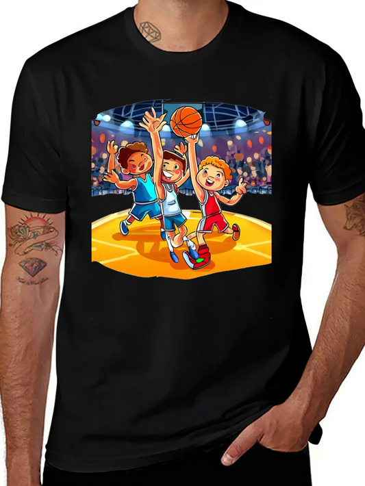 Basketball Tournament Basic Graphic T-Shirt – Daily Comfort In Soft Cotton