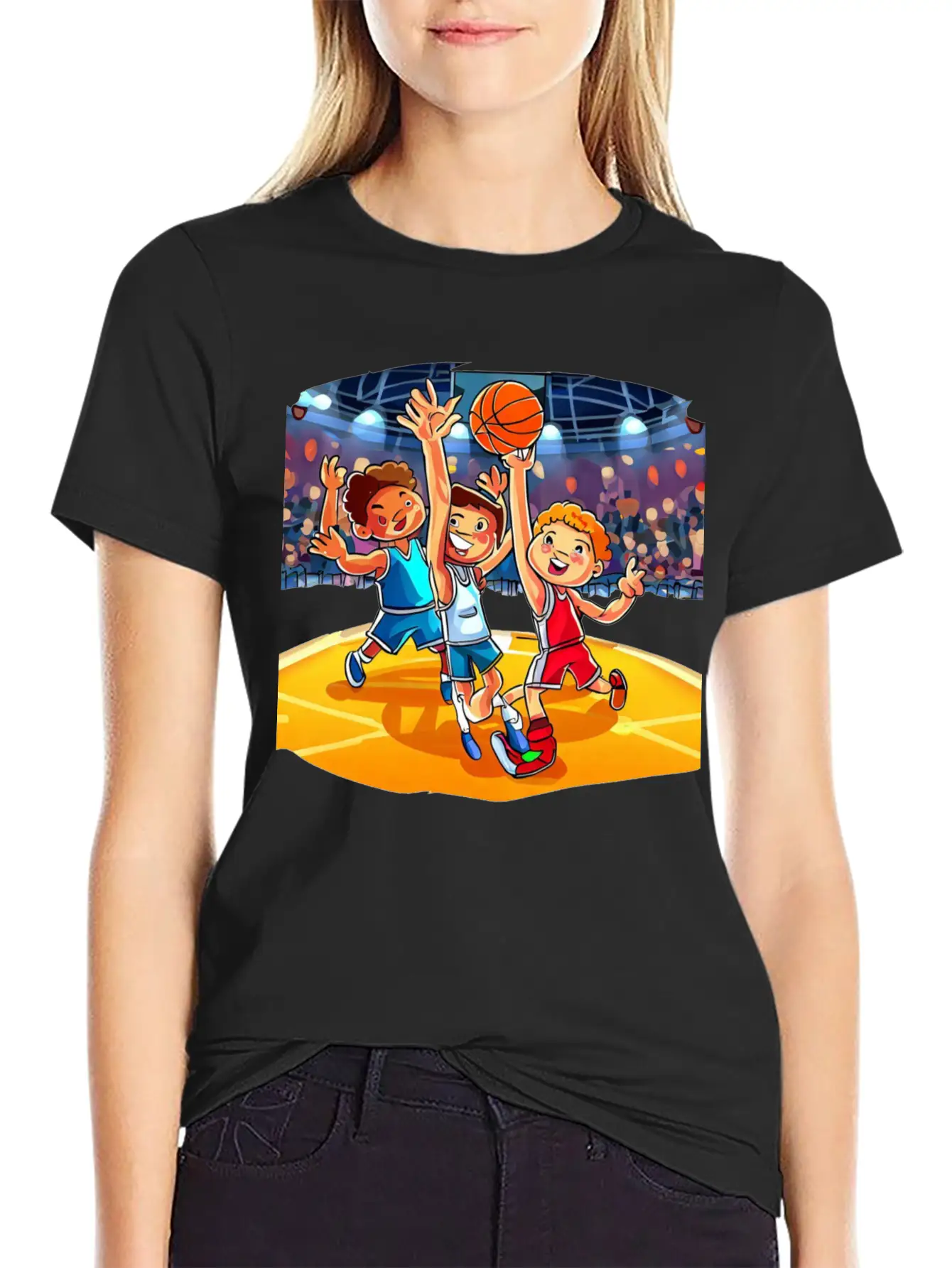 Basketball Tournament Basic Graphic T-Shirt – Daily Comfort In Soft Cotton