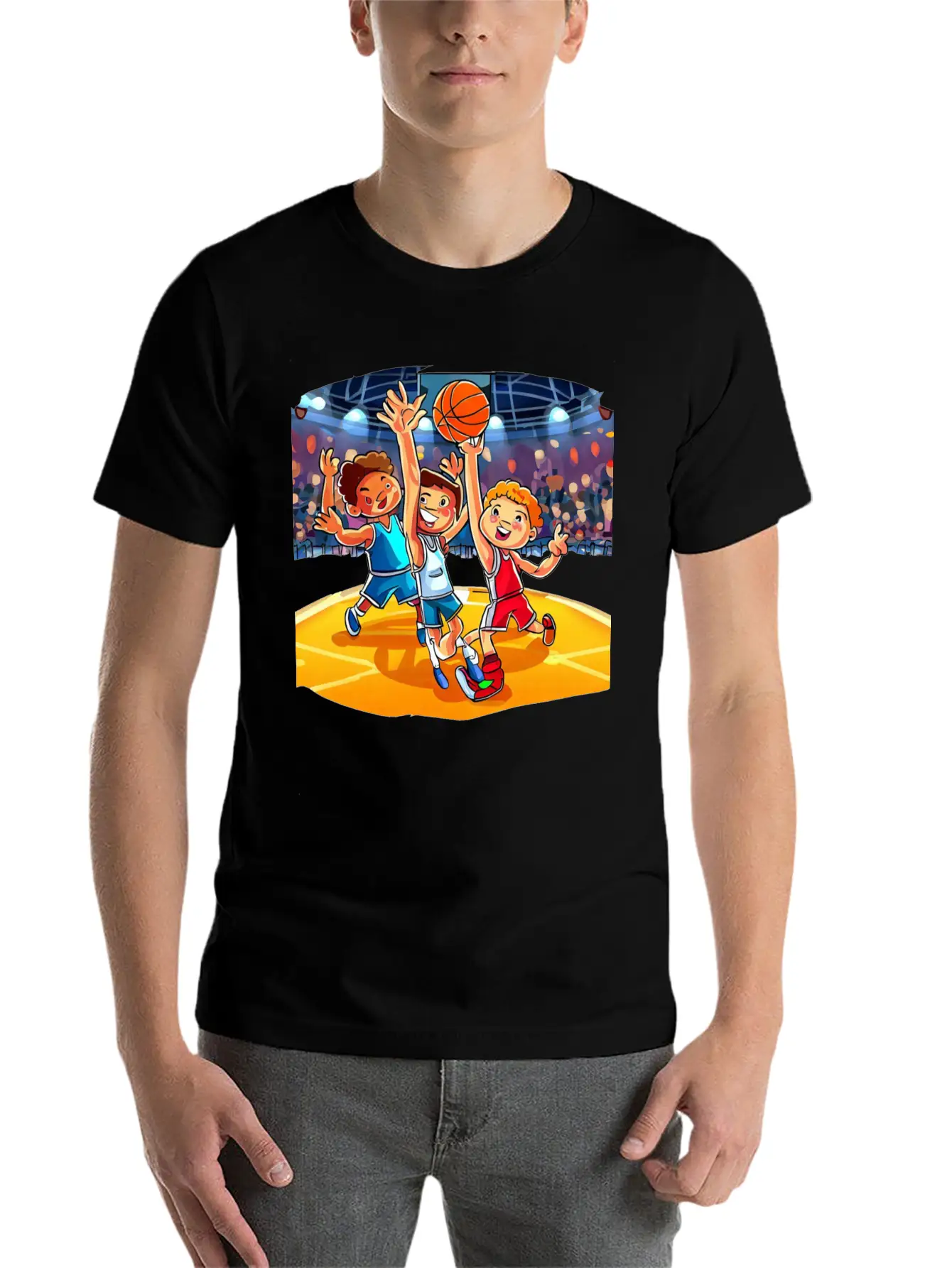 Basketball Tournament Basic Graphic T-Shirt – Daily Comfort In Soft Cotton