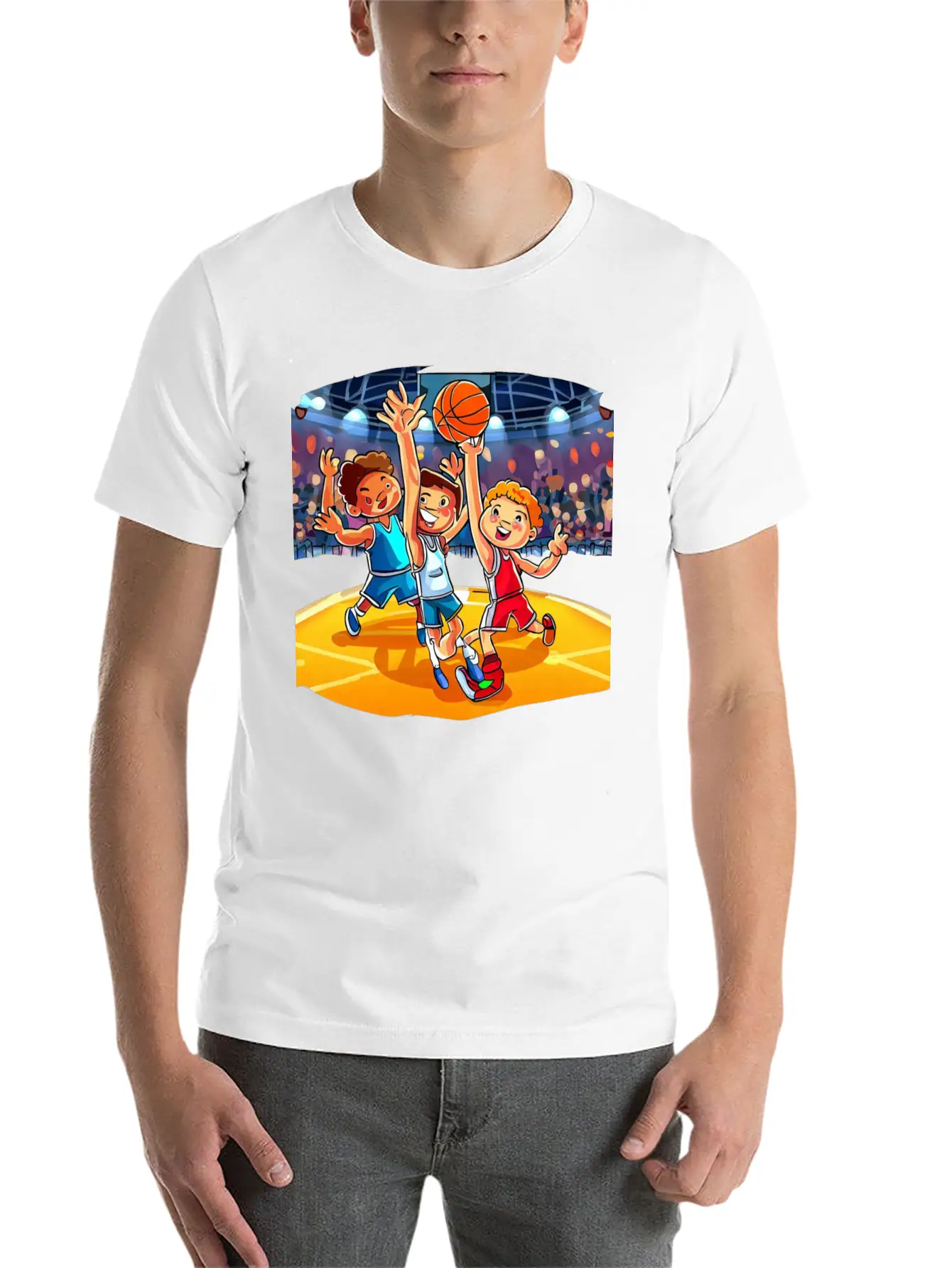 Basketball Tournament Basic Graphic T-Shirt – Daily Comfort In Soft Cotton