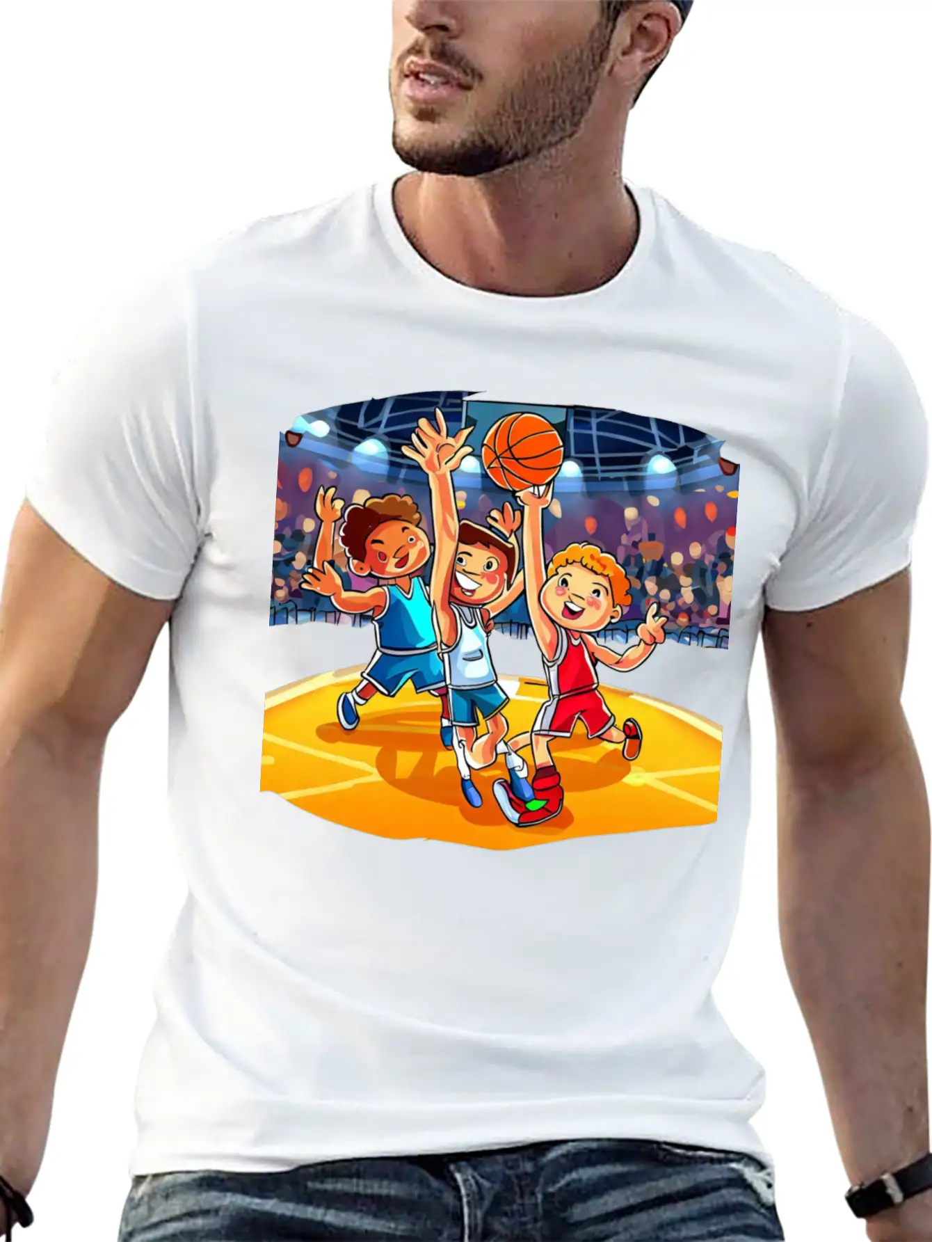 Basketball Tournament Basic Graphic T-Shirt – Daily Comfort In Soft Cotton