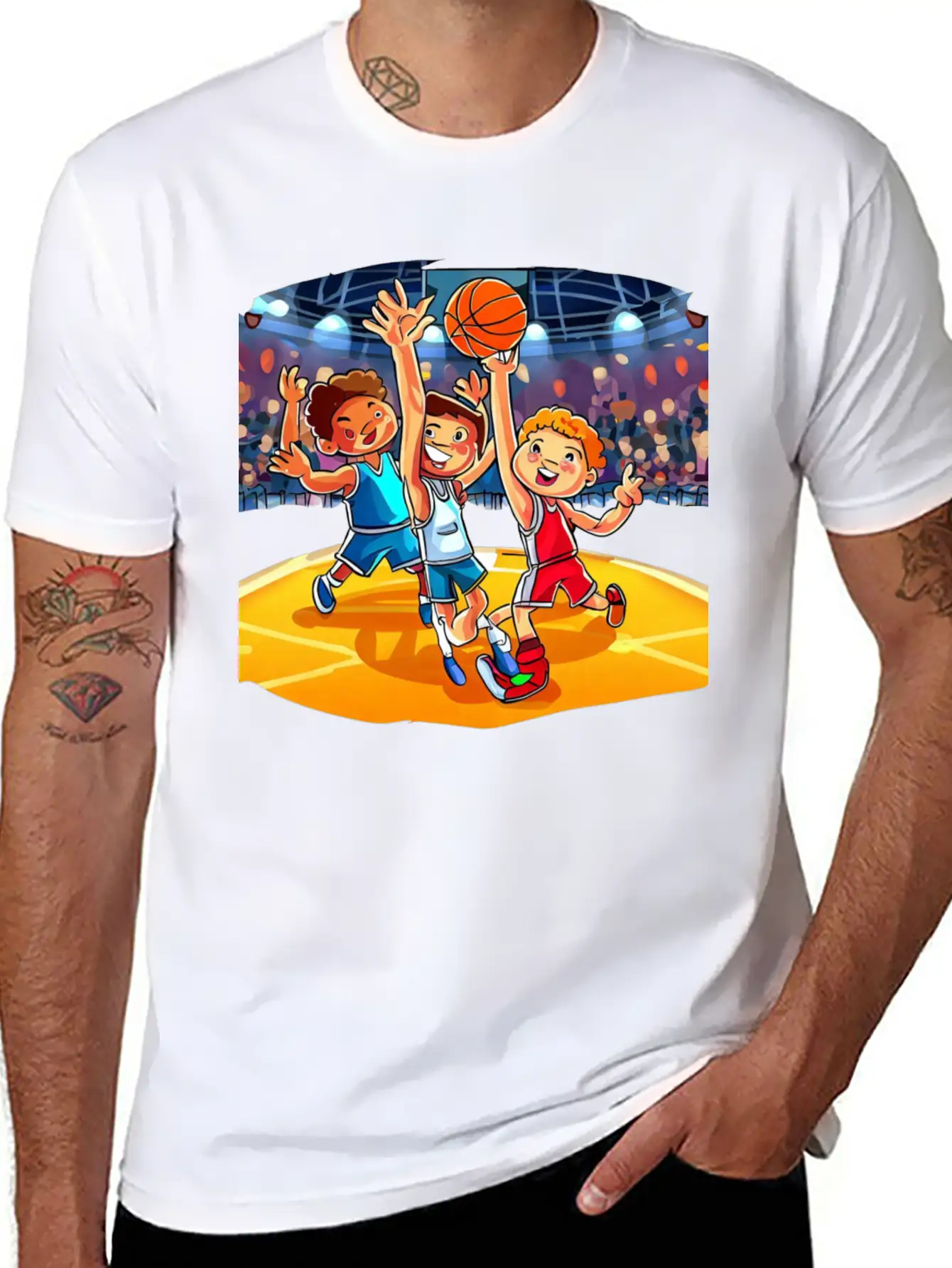 Basketball Tournament Basic Graphic T-Shirt – Daily Comfort In Soft Cotton
