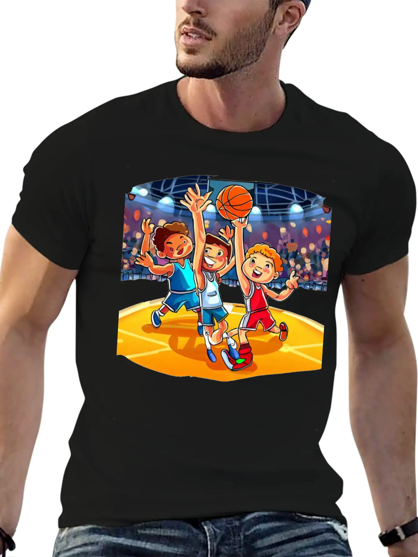 Basketball Tournament Basic Graphic T-Shirt – Daily Comfort In Soft Cotton