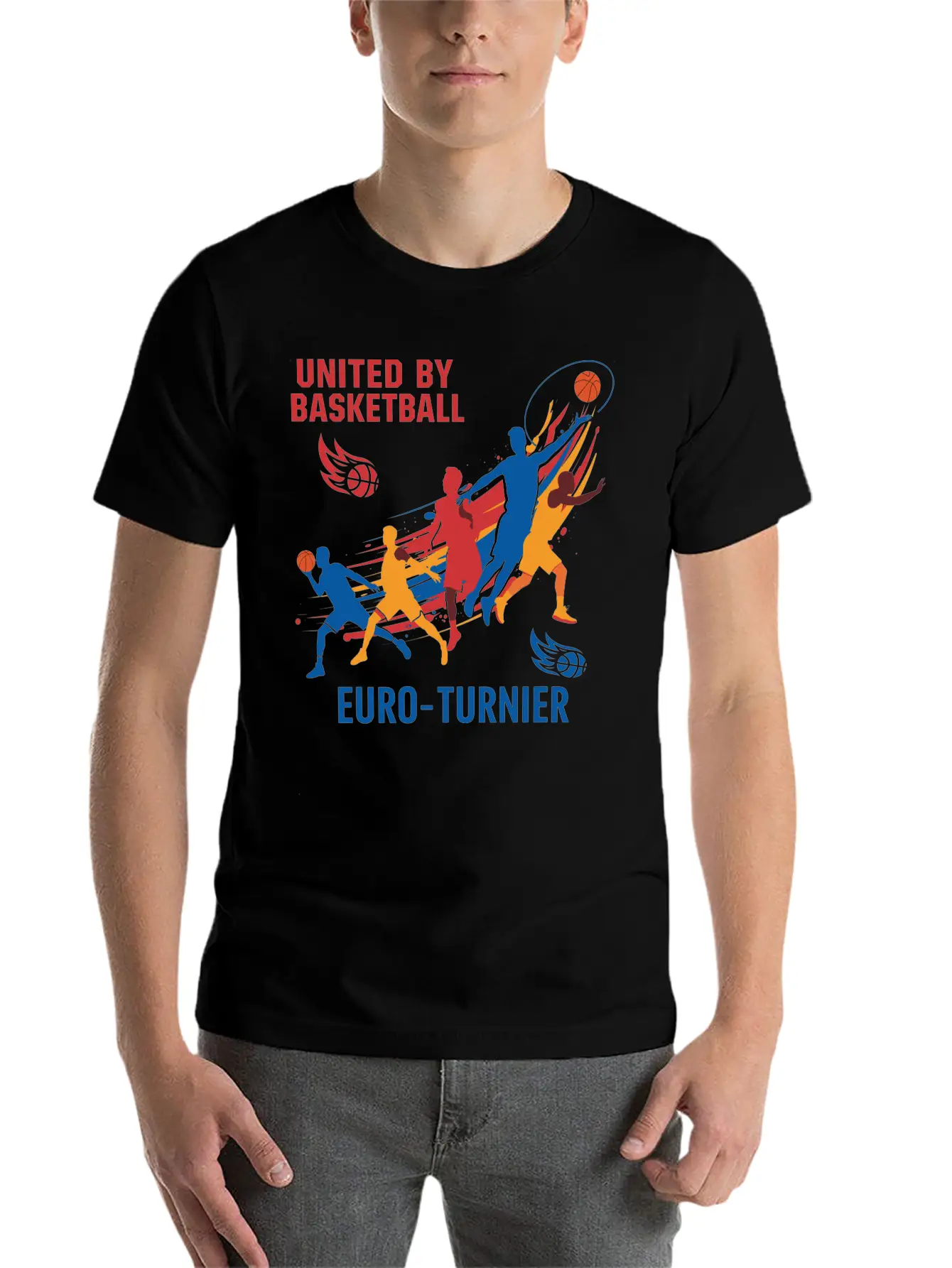 Basketball Turnier Unisex Casual T-Shirt ��� Clean Design For Daily Comfort