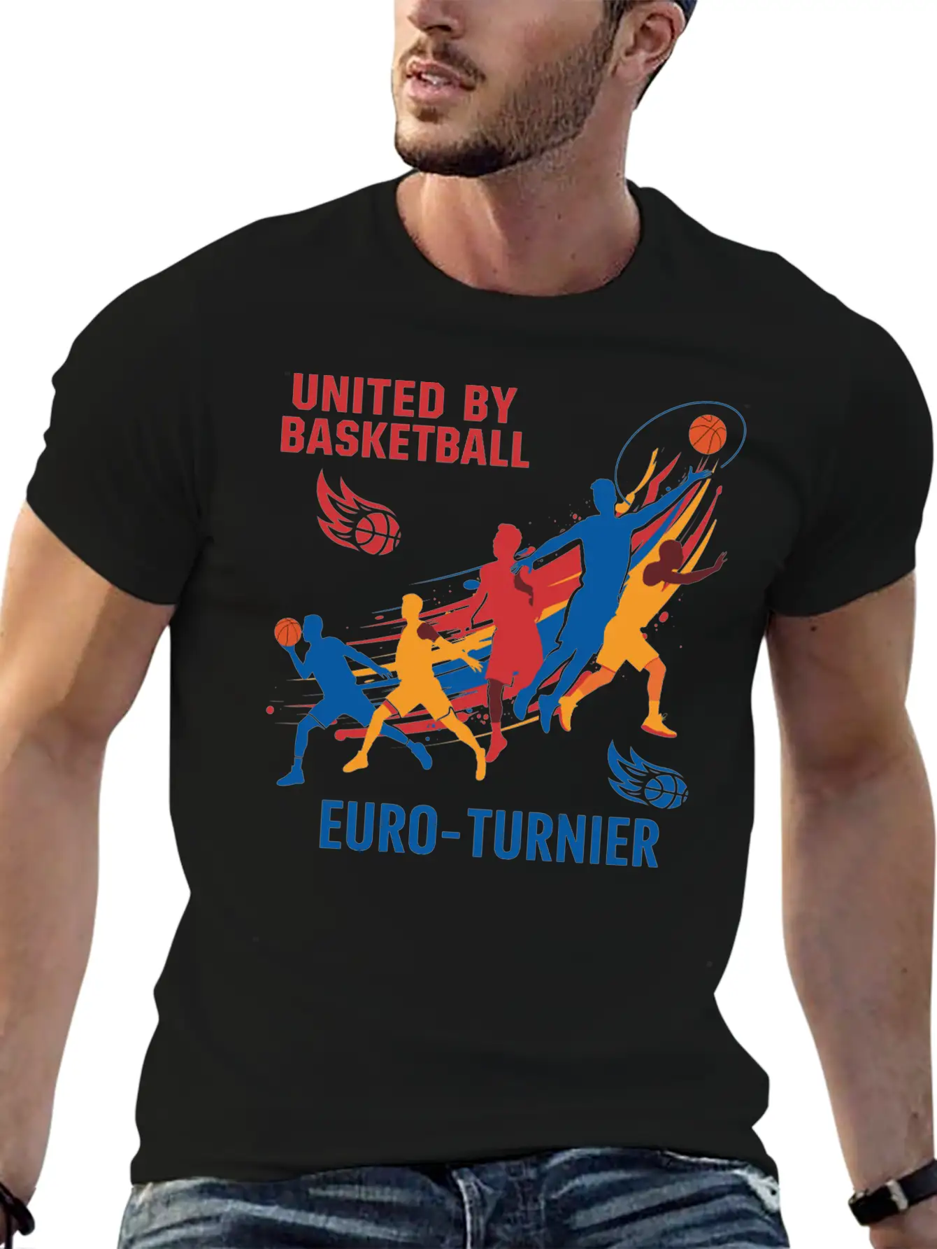 Basketball Turnier Unisex Casual T-Shirt ��� Clean Design For Daily Comfort