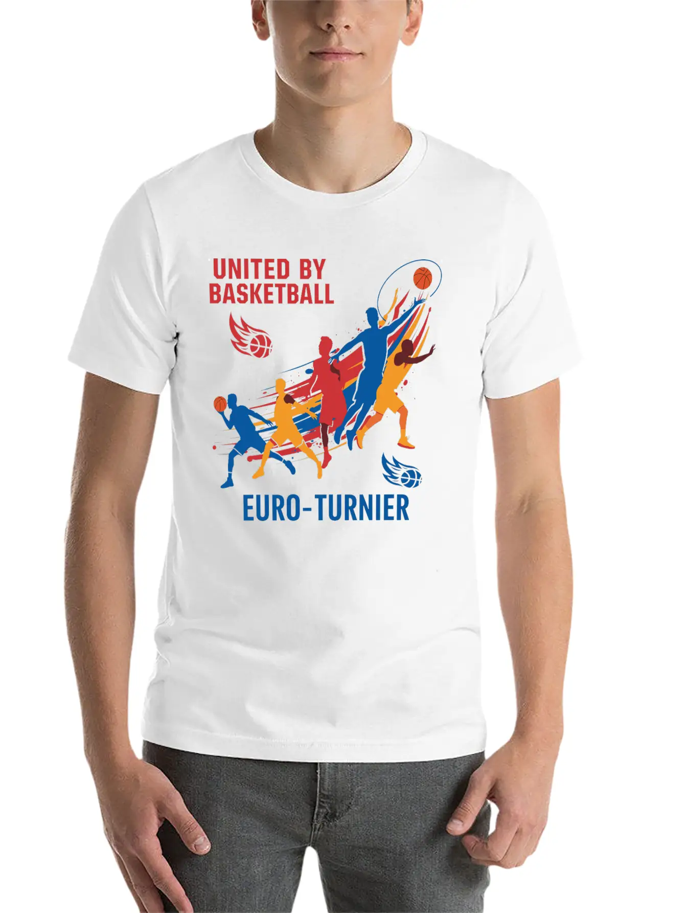 Basketball Turnier Unisex Casual T-Shirt ��� Clean Design For Daily Comfort