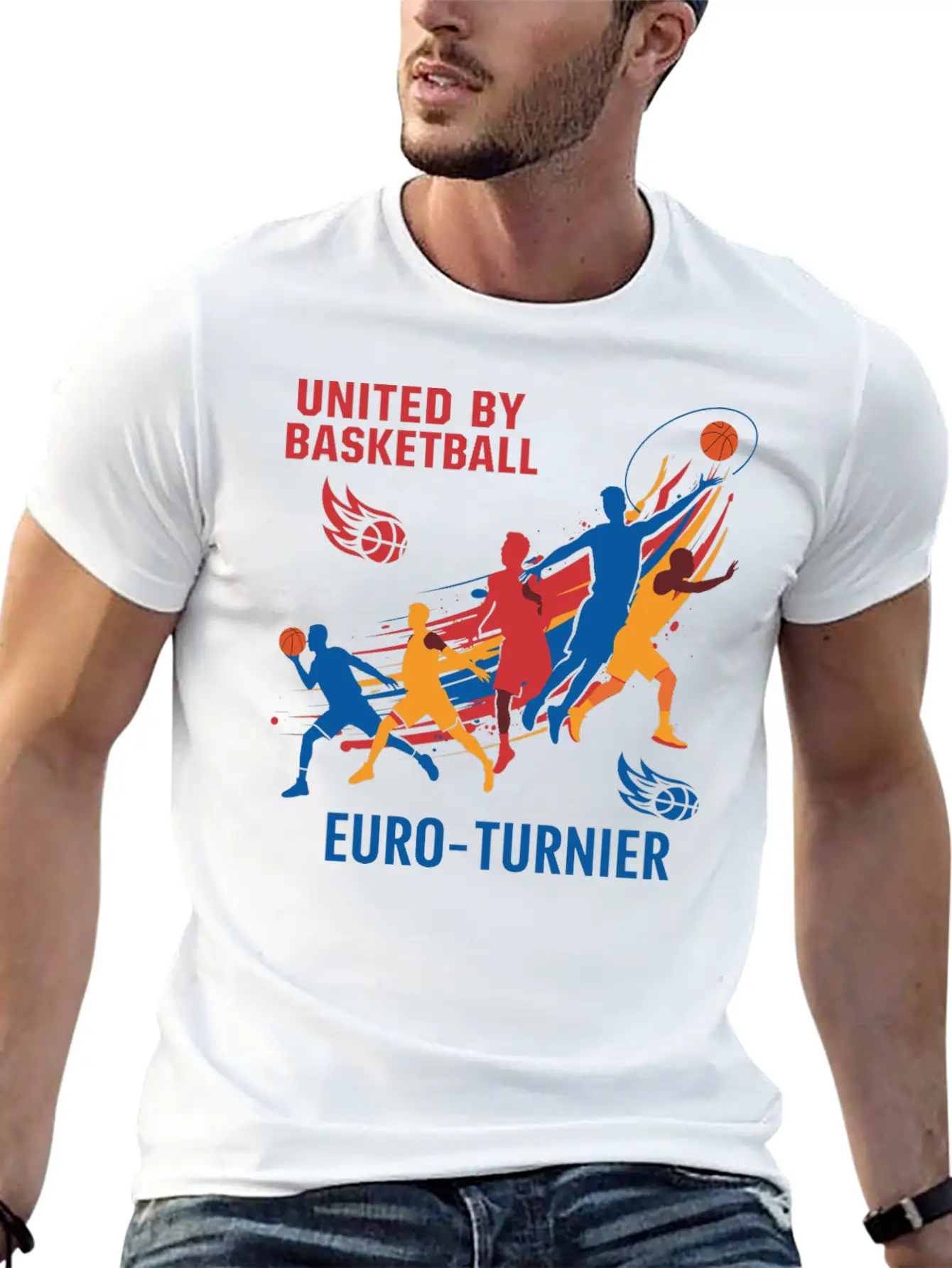 Basketball Turnier Unisex Casual T-Shirt ��� Clean Design For Daily Comfort