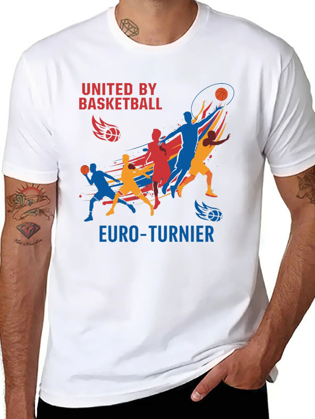 Basketball Turnier Unisex Casual T-Shirt ��� Clean Design For Daily Comfort