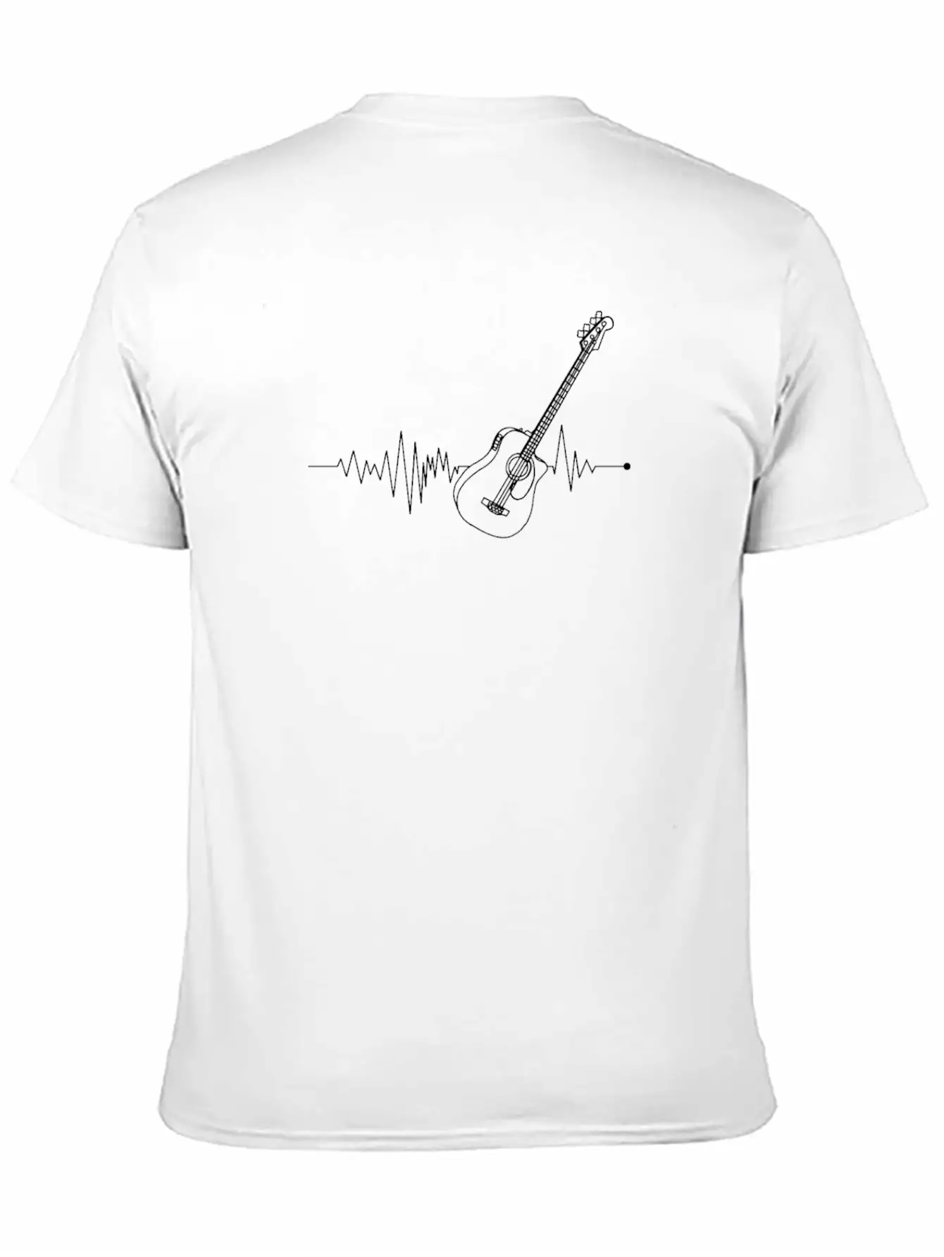 Bass Guitar Notes Heartbeat - Bass Guitar - Bass Basic Graphic T-Shirt – Daily Comfort In Soft Cotton