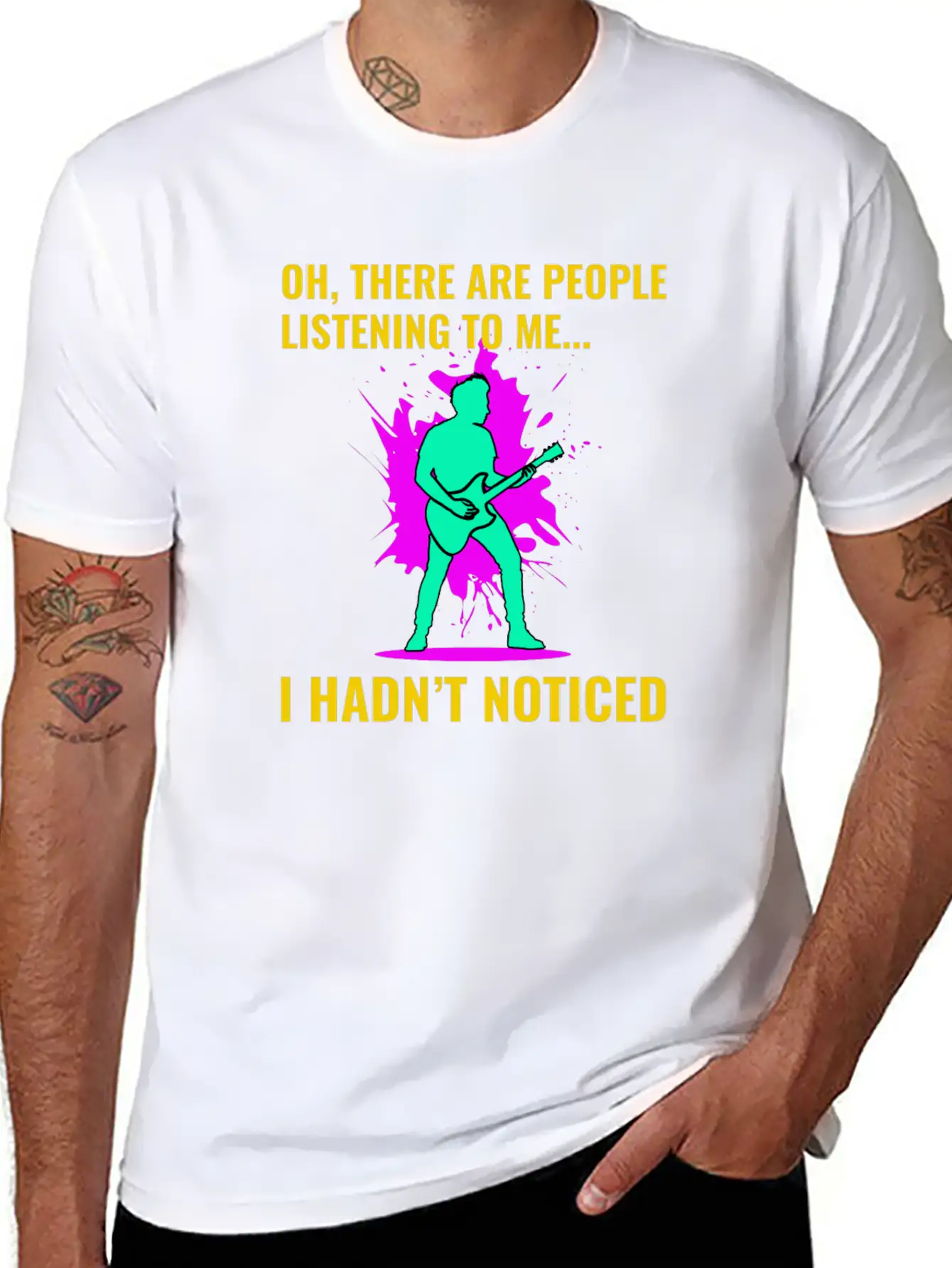Bass Guitar Player Music Musician Bassist Funny Lightweight Cotton T-Shirt – Daily Comfort Graphic Shirt
