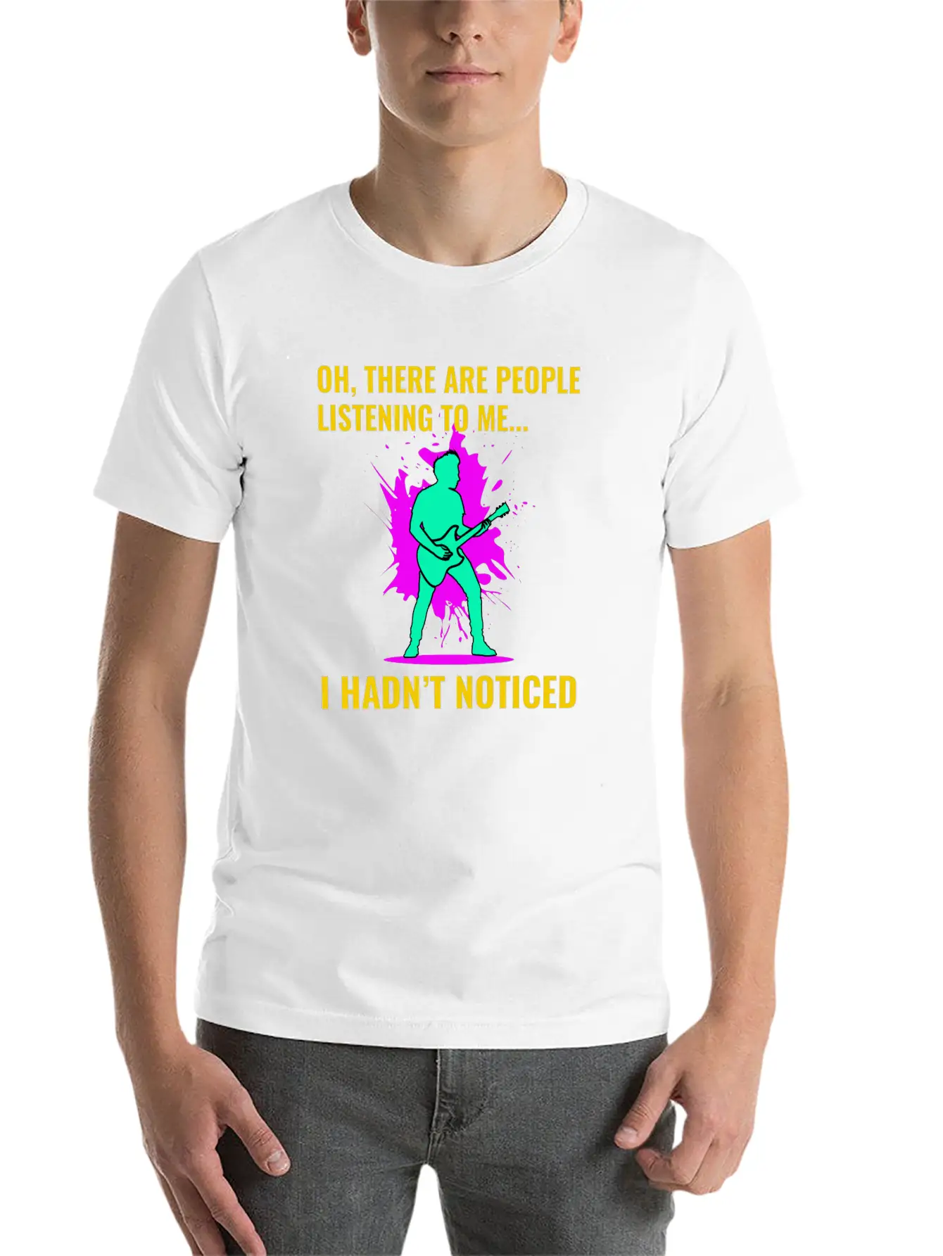 Bass Guitar Player Music Musician Bassist Funny Lightweight Cotton T-Shirt – Daily Comfort Graphic Shirt