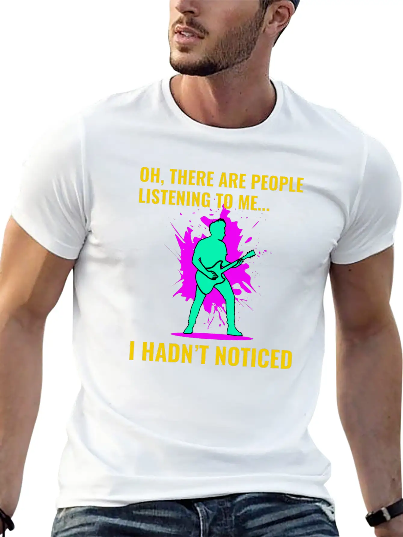 Bass Guitar Player Music Musician Bassist Funny Lightweight Cotton T-Shirt – Daily Comfort Graphic Shirt