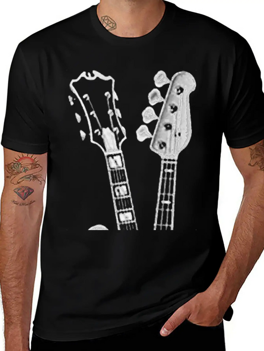 BASS GUITAR SHIRT FINGER GUITAR SHIRT Essenti Lightweight Cotton T-Shirt – Daily Comfort Graphic Shirt