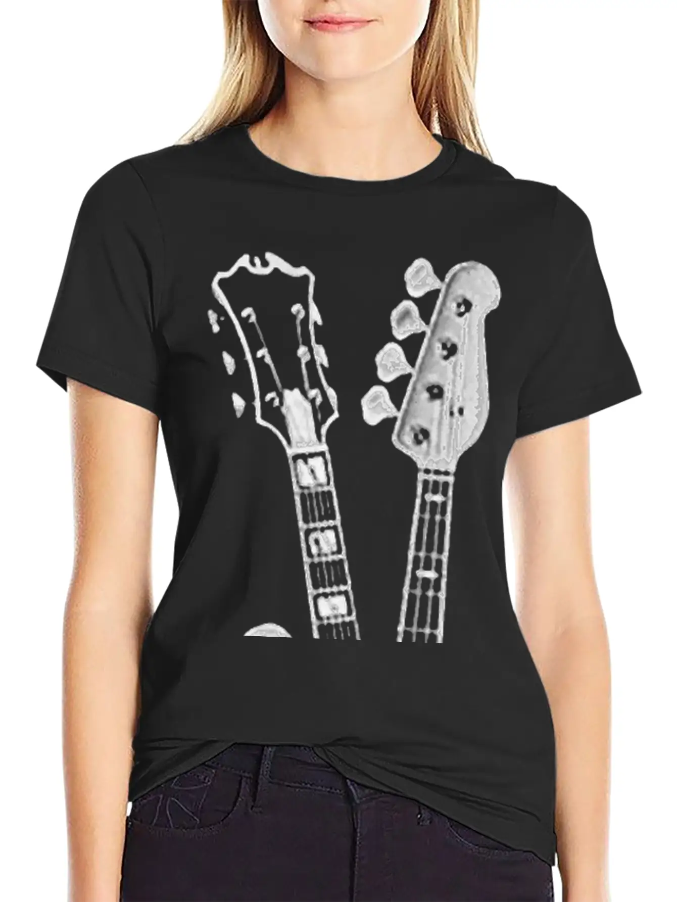 BASS GUITAR SHIRT FINGER GUITAR SHIRT Essenti Lightweight Cotton T-Shirt – Daily Comfort Graphic Shirt
