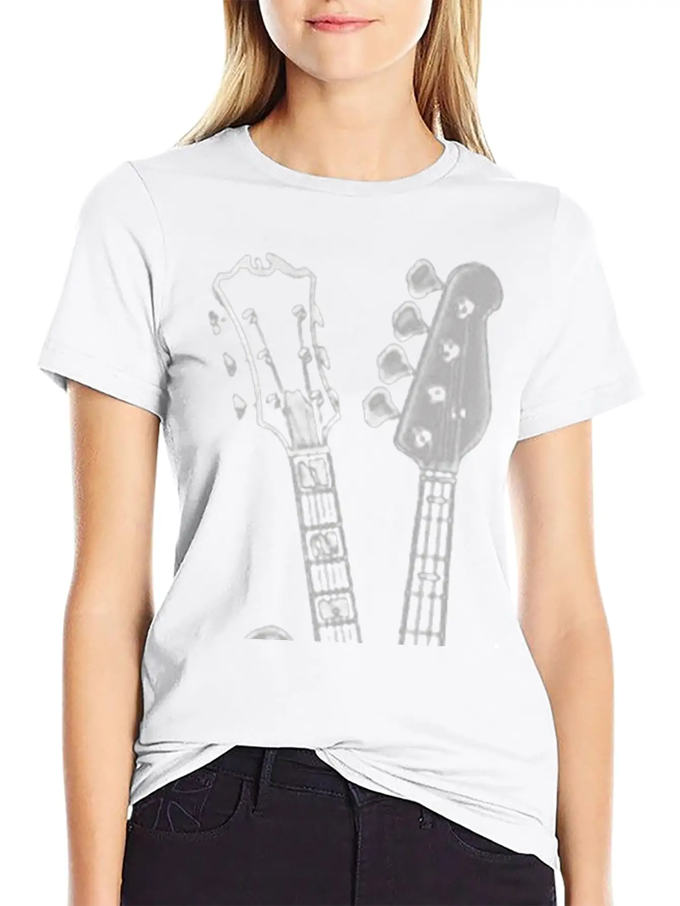 BASS GUITAR SHIRT FINGER GUITAR SHIRT Essenti Lightweight Cotton T-Shirt – Daily Comfort Graphic Shirt