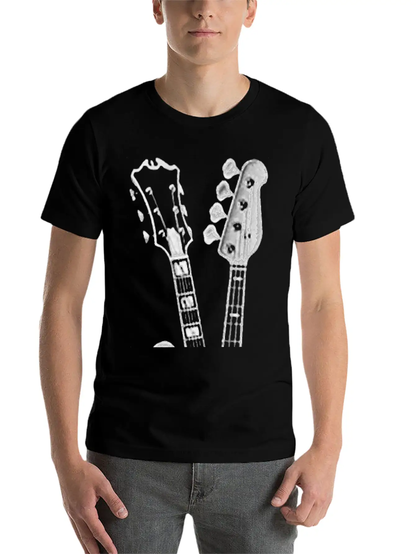 BASS GUITAR SHIRT FINGER GUITAR SHIRT Essenti Lightweight Cotton T-Shirt – Daily Comfort Graphic Shirt