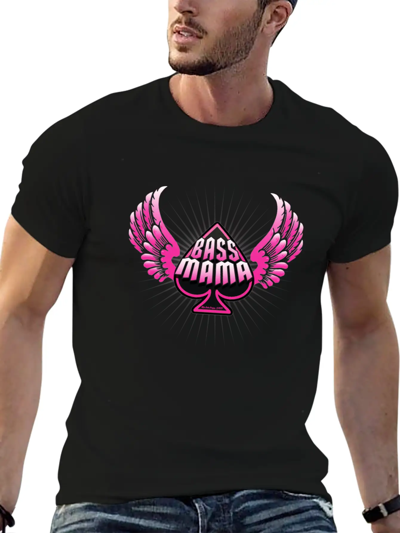 Bass Mama Unisex Casual T-Shirt – Clean Design For Daily Comfort