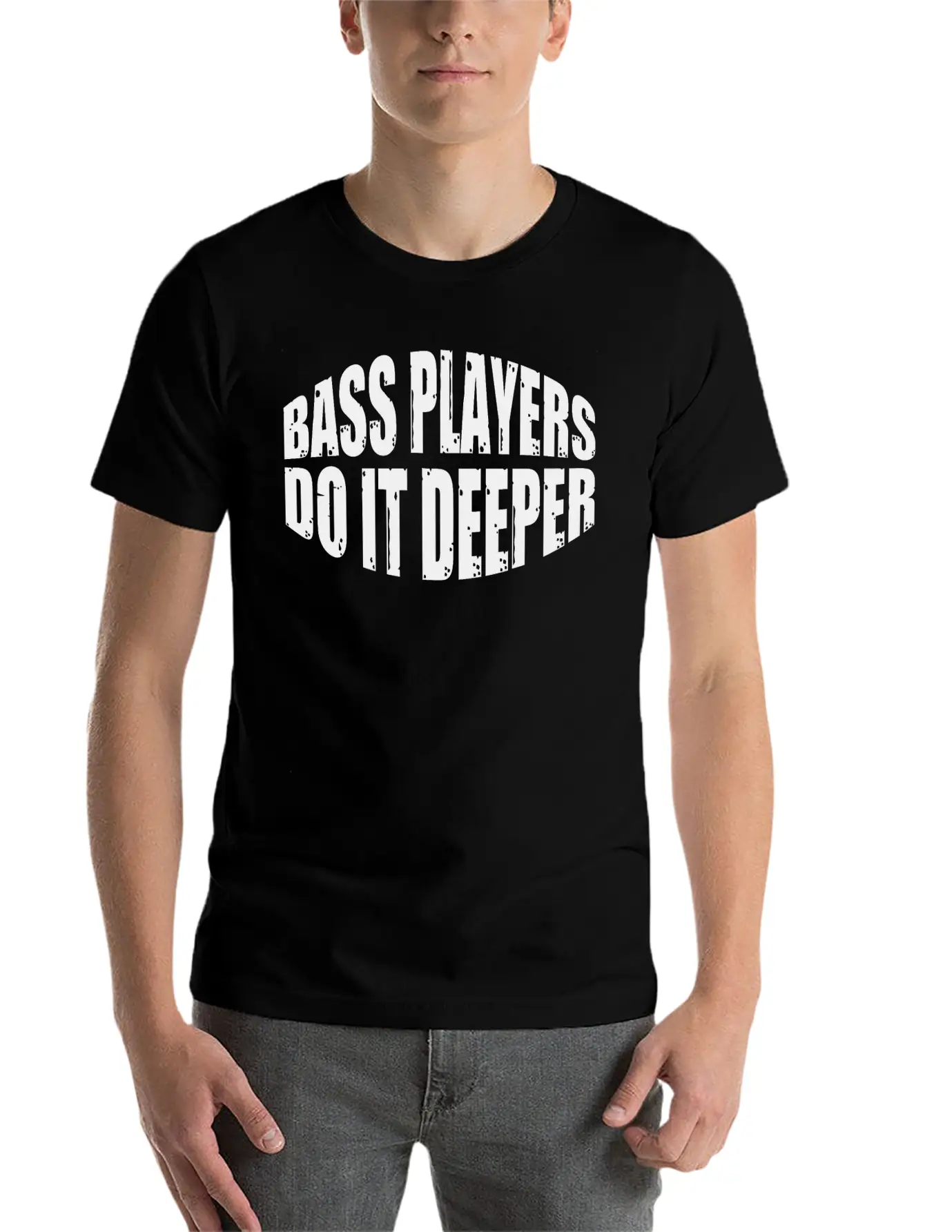 Bass Players Do It Deeper 7 Lightweight Cotton T-Shirt – Daily Comfort Graphic Shirt