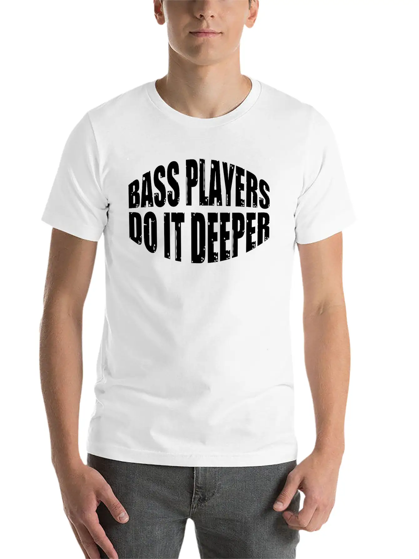 Bass Players Do It Deeper 7 Lightweight Cotton T-Shirt – Daily Comfort Graphic Shirt