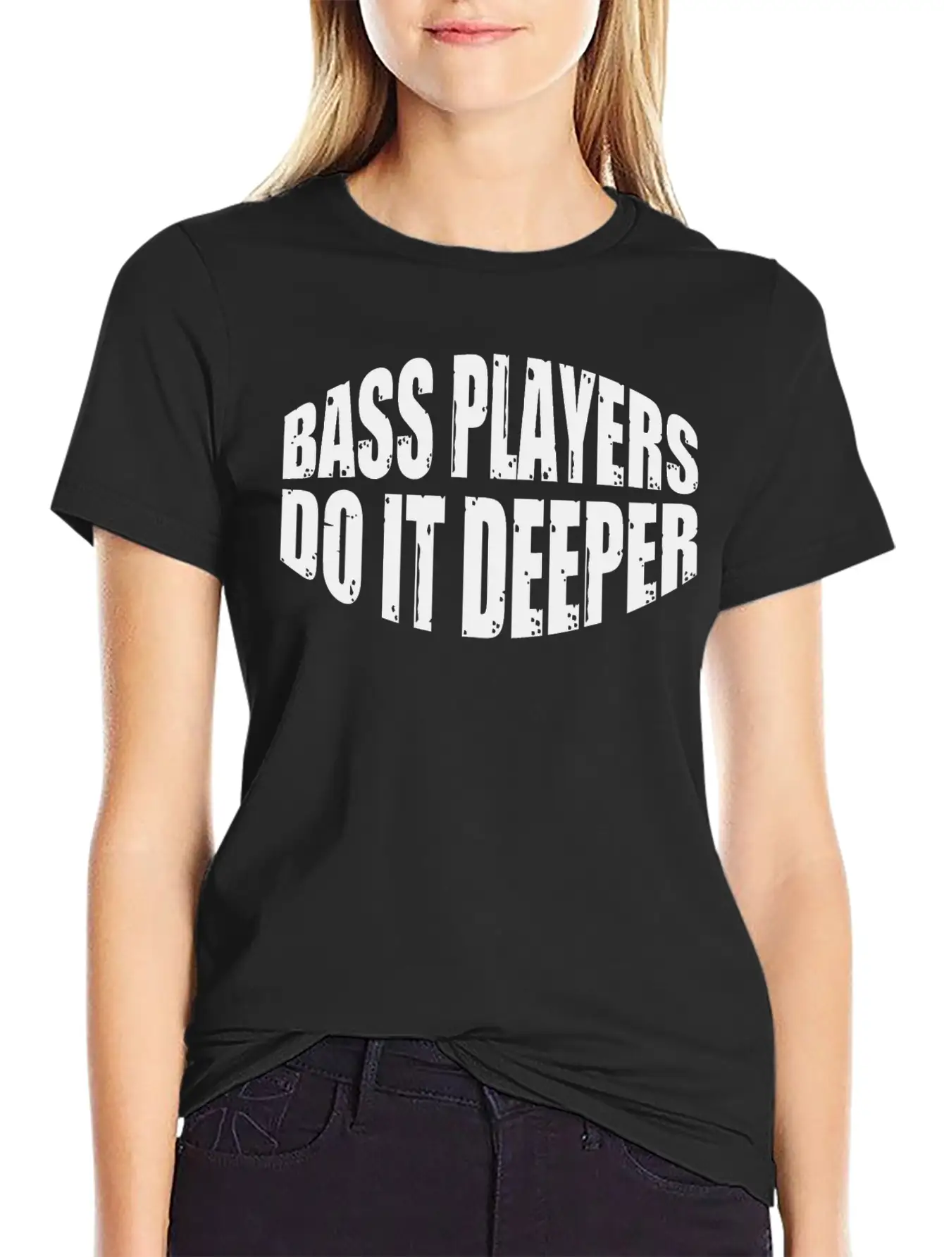 Bass Players Do It Deeper 7 Lightweight Cotton T-Shirt – Daily Comfort Graphic Shirt