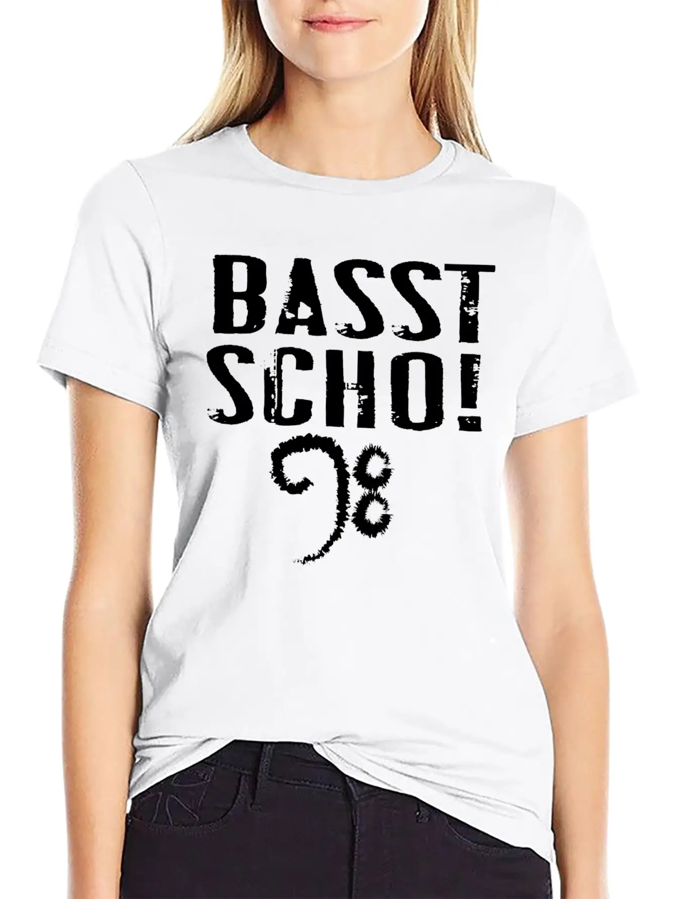 Basst Scho Guitar Gift Music Rock Lightweight Cotton T-Shirt – Daily Comfort Graphic Shirt