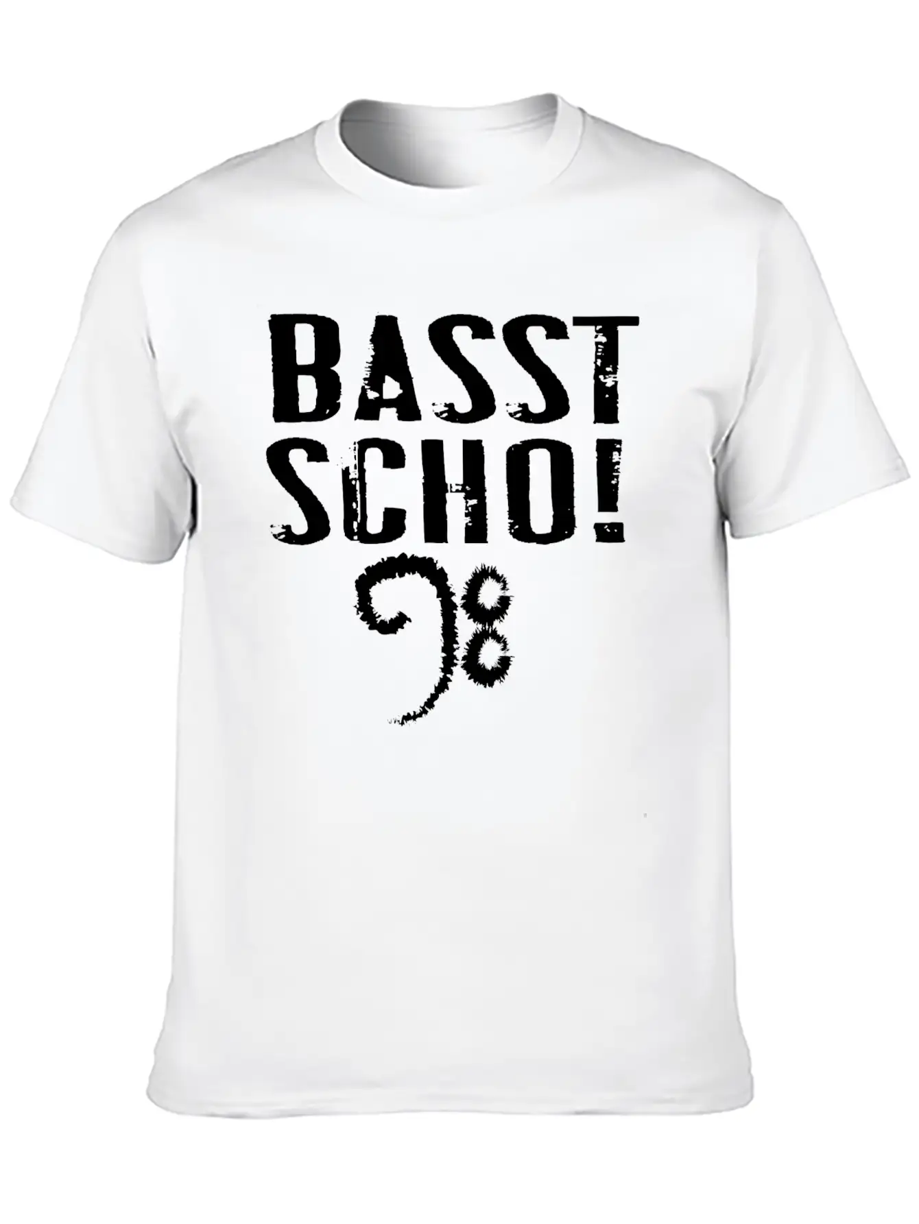 Basst Scho Guitar Gift Music Rock Lightweight Cotton T-Shirt – Daily Comfort Graphic Shirt