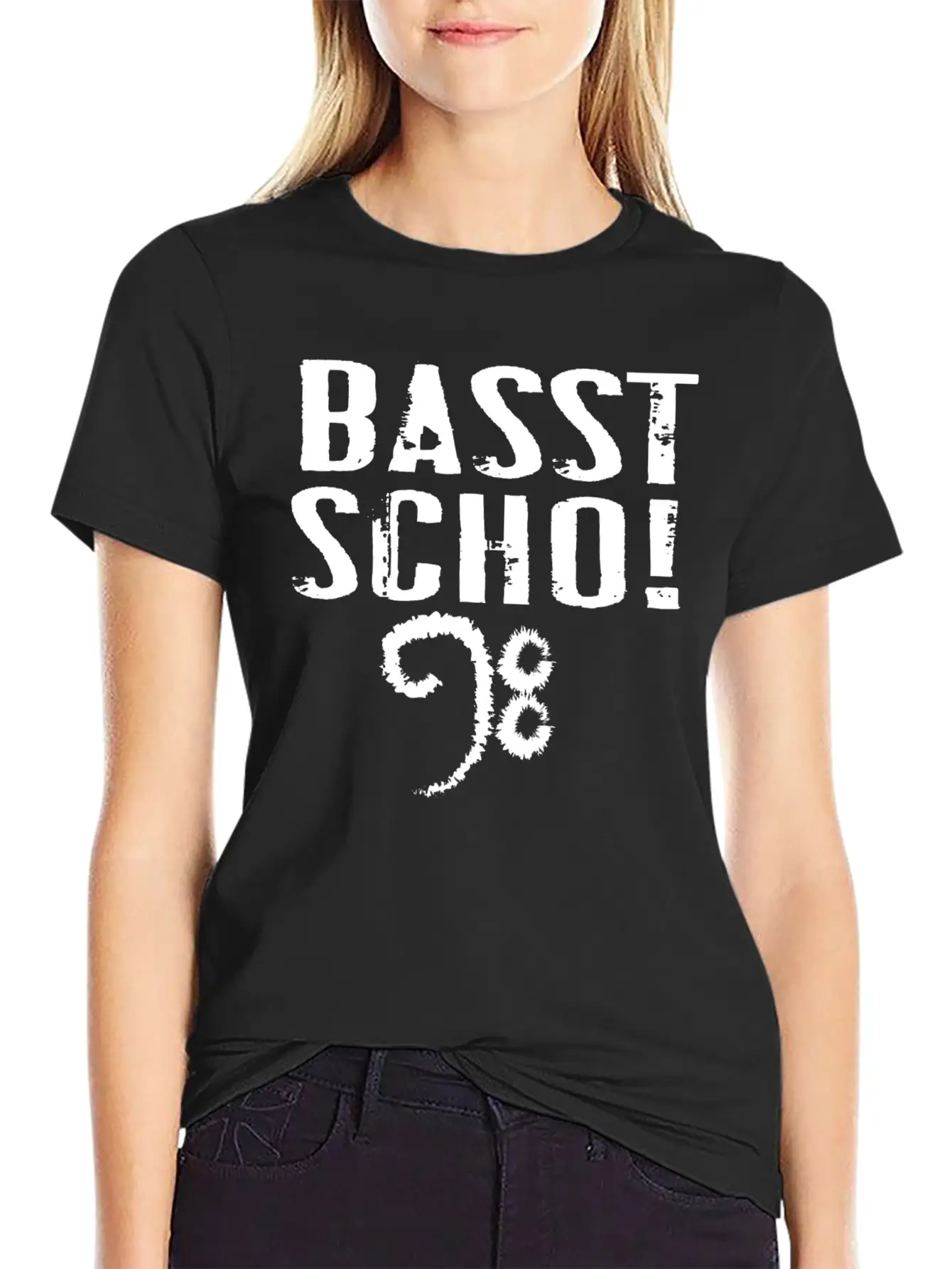 Basst Scho Guitar Gift Music Rock Lightweight Cotton T-Shirt – Daily Comfort Graphic Shirt