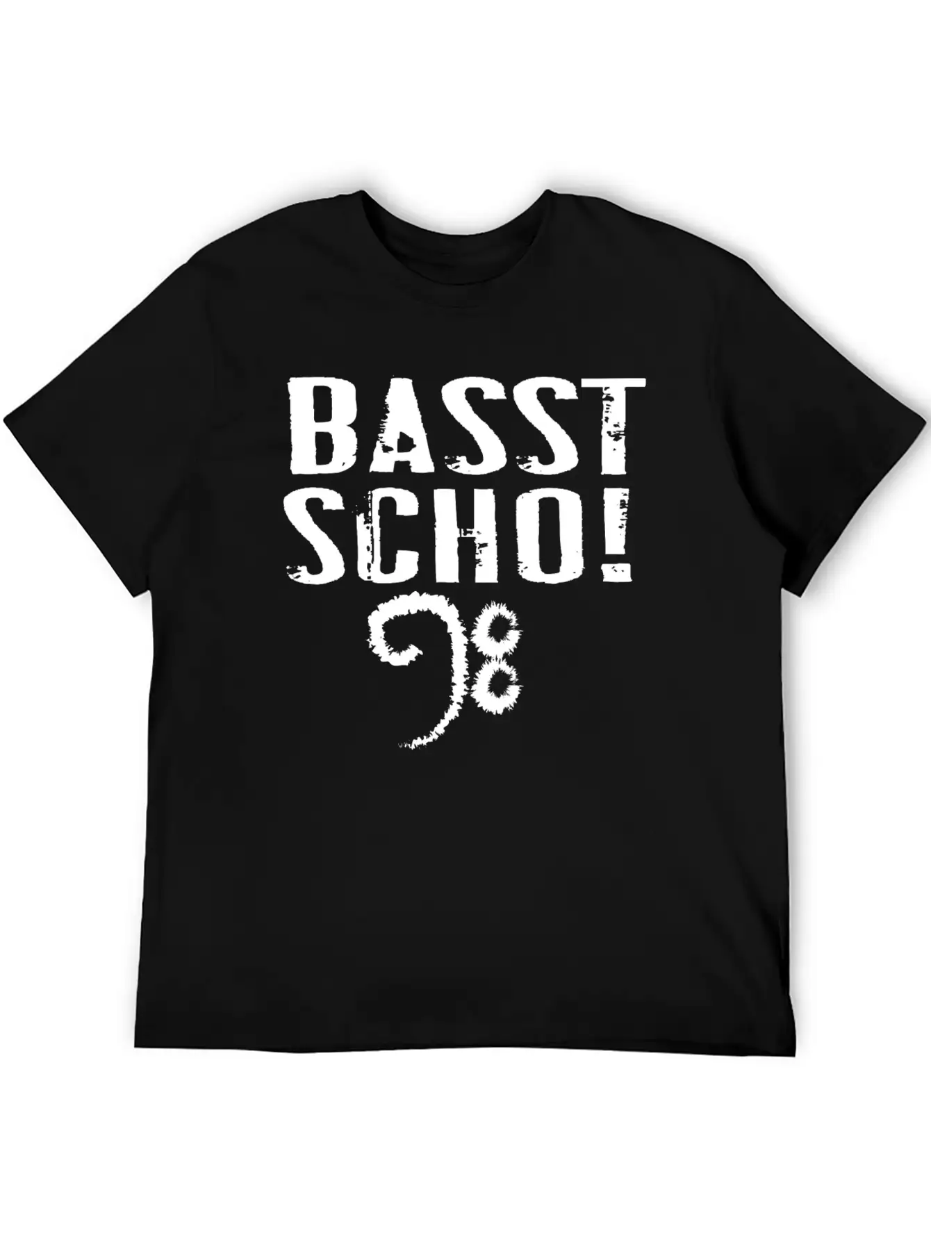 Basst Scho Guitar Gift Music Rock Lightweight Cotton T-Shirt – Daily Comfort Graphic Shirt