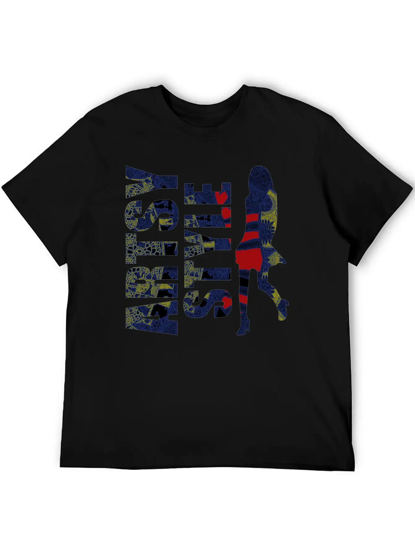 Batik Artsy Style Lightweight Cotton T-Shirt – Daily Comfort Graphic Shirt