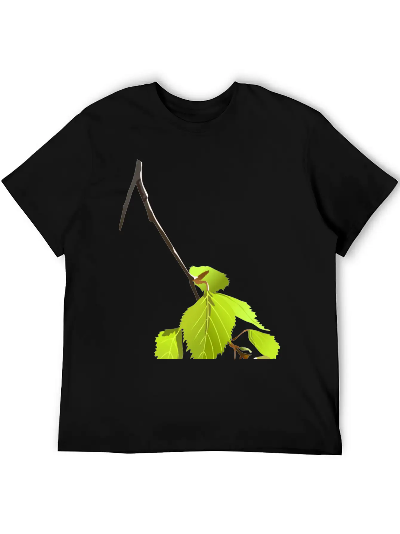 Baum Tree Baumstamm Wald Forest Woods43 Lightweight Cotton T-Shirt – Daily Comfort Graphic Shirt