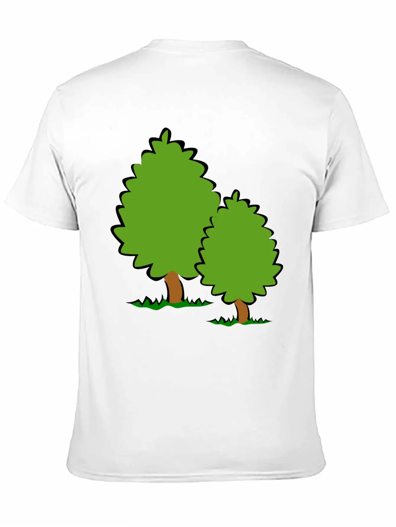 Baum Tree Baumstamm Wald Forest Woods75 Lightweight Cotton T-Shirt – Daily Comfort Graphic Shirt