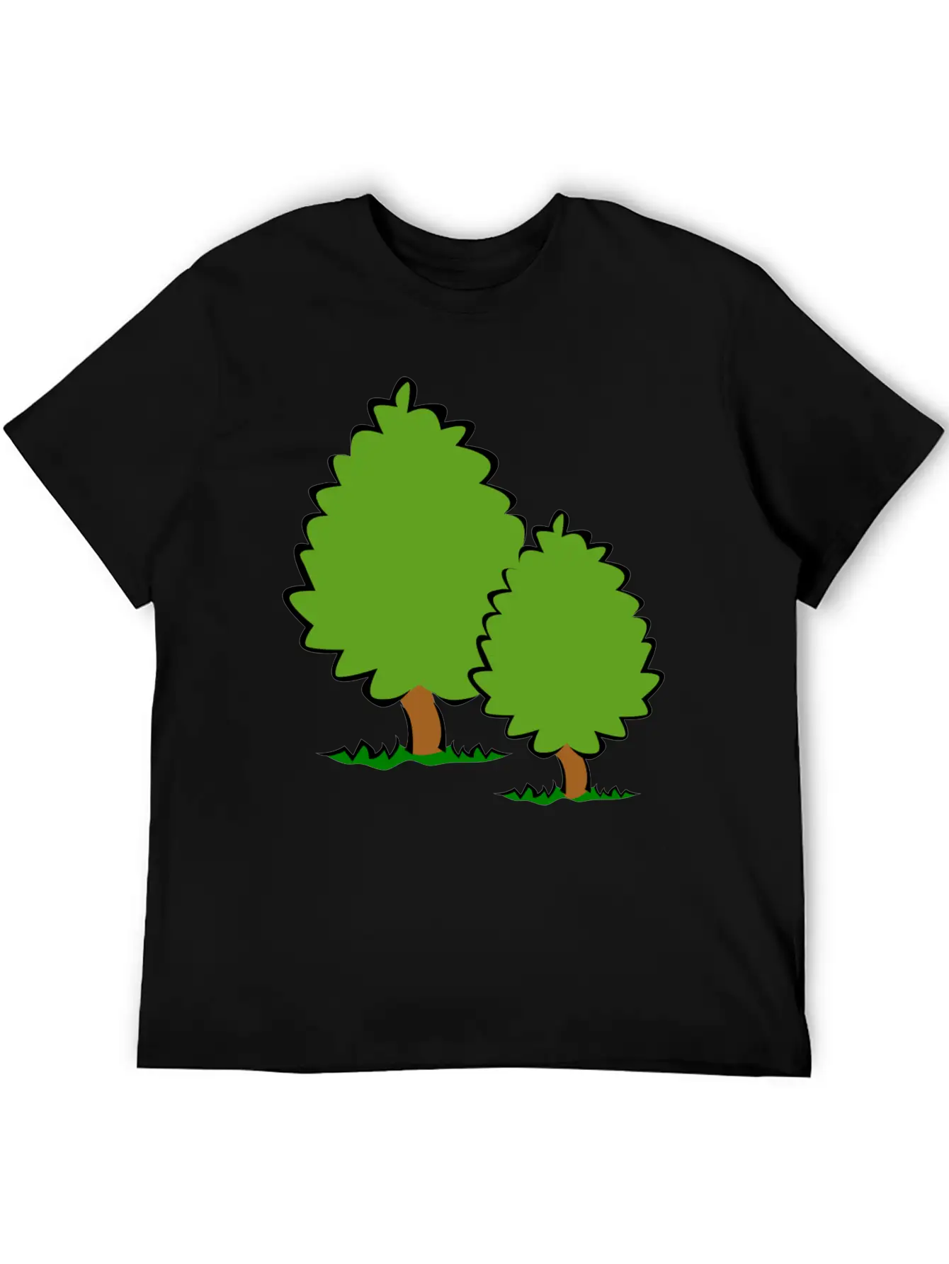 Baum Tree Baumstamm Wald Forest Woods75 Lightweight Cotton T-Shirt – Daily Comfort Graphic Shirt