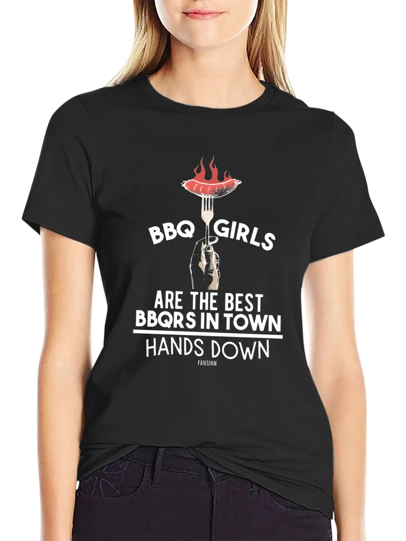 BBQ Girls Are The Best BBQRS In Town Classic Fit Graphic Tee For Daily Comfort – Unisex Cotton Shirt