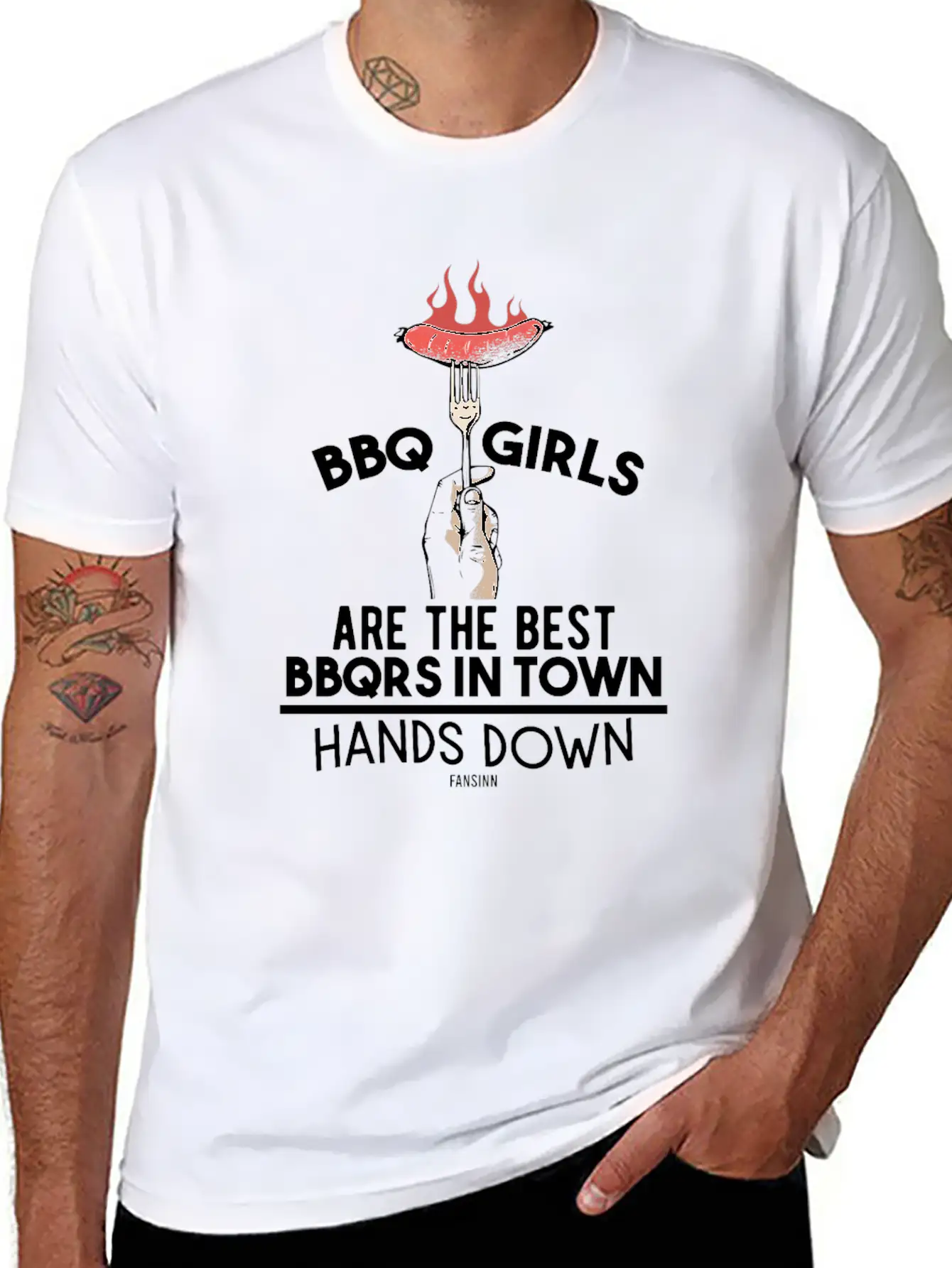 BBQ Girls Are The Best BBQRS In Town Classic Fit Graphic Tee For Daily Comfort – Unisex Cotton Shirt