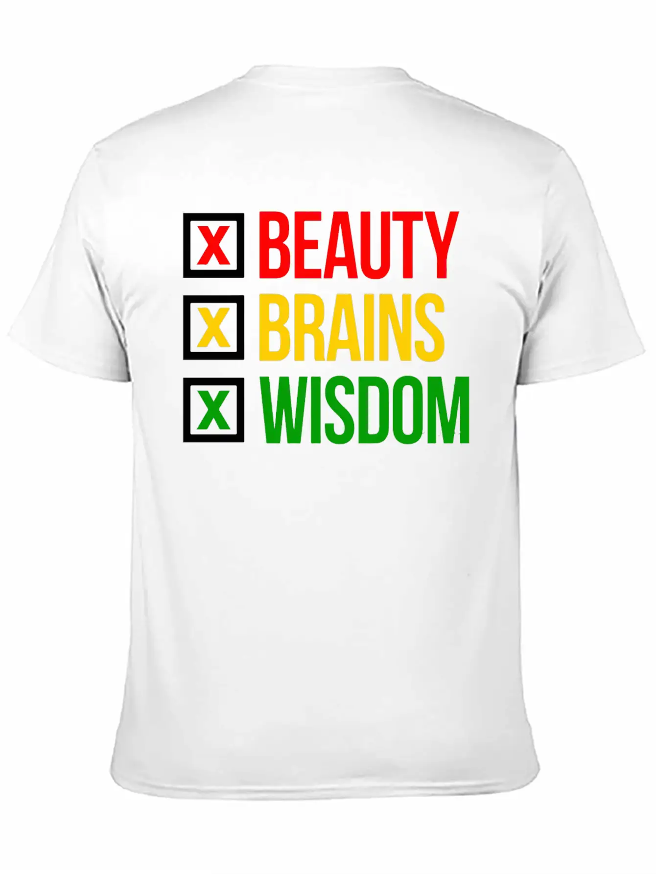 BBW Beauty Brains Wisdom Unisex Casual T-Shirt – Clean Design For Daily Comfort